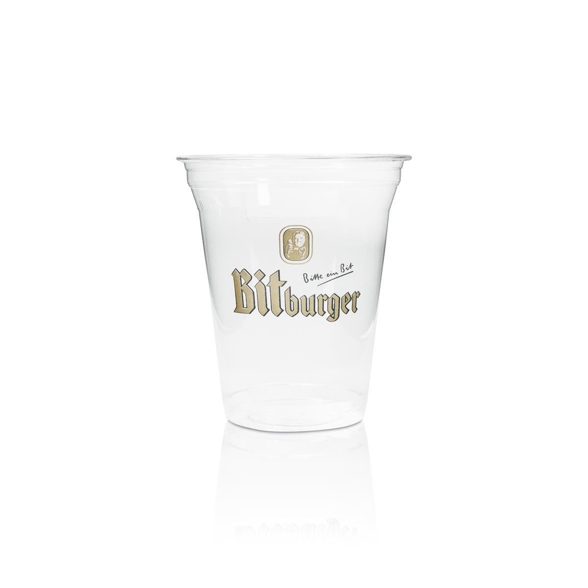 75 gobelets à bière Bitburger 0,3 l jetables, produits biologiques – Vue 2