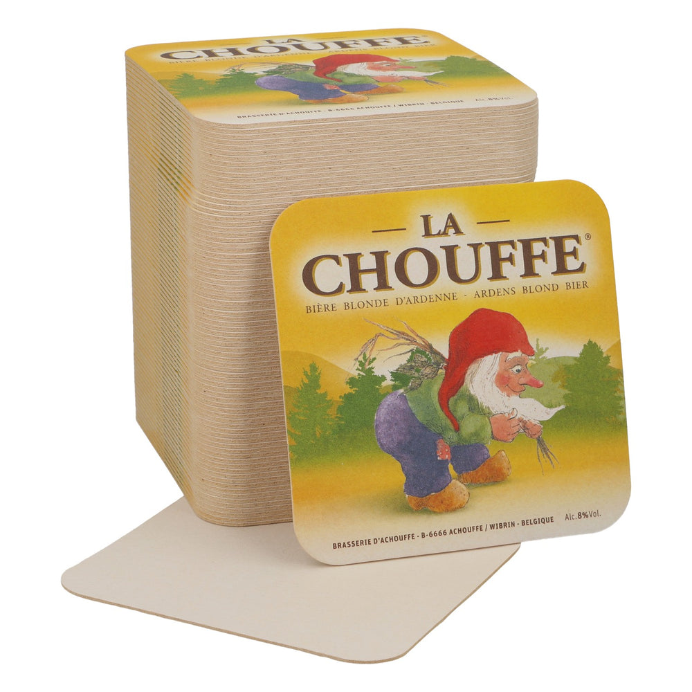80x Brasserie D'Achouffe Sous-verres Sous-verres en verre Jaune