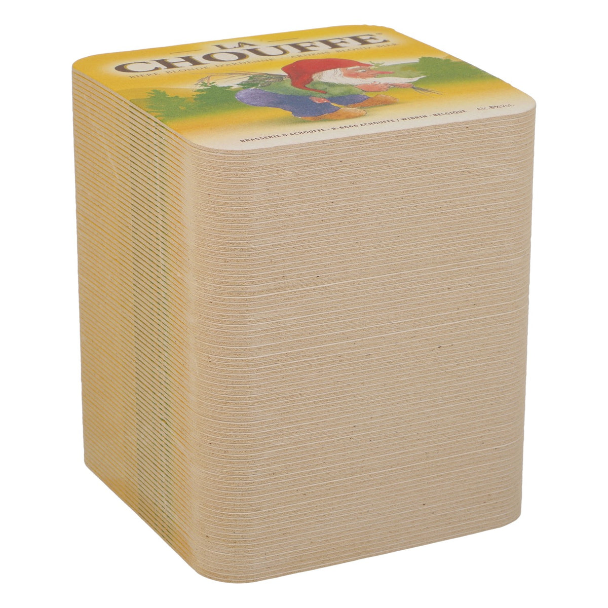 80x Brasserie D'Achouffe Sous-verres Sous-verres en verre Jaune – Vue 2
