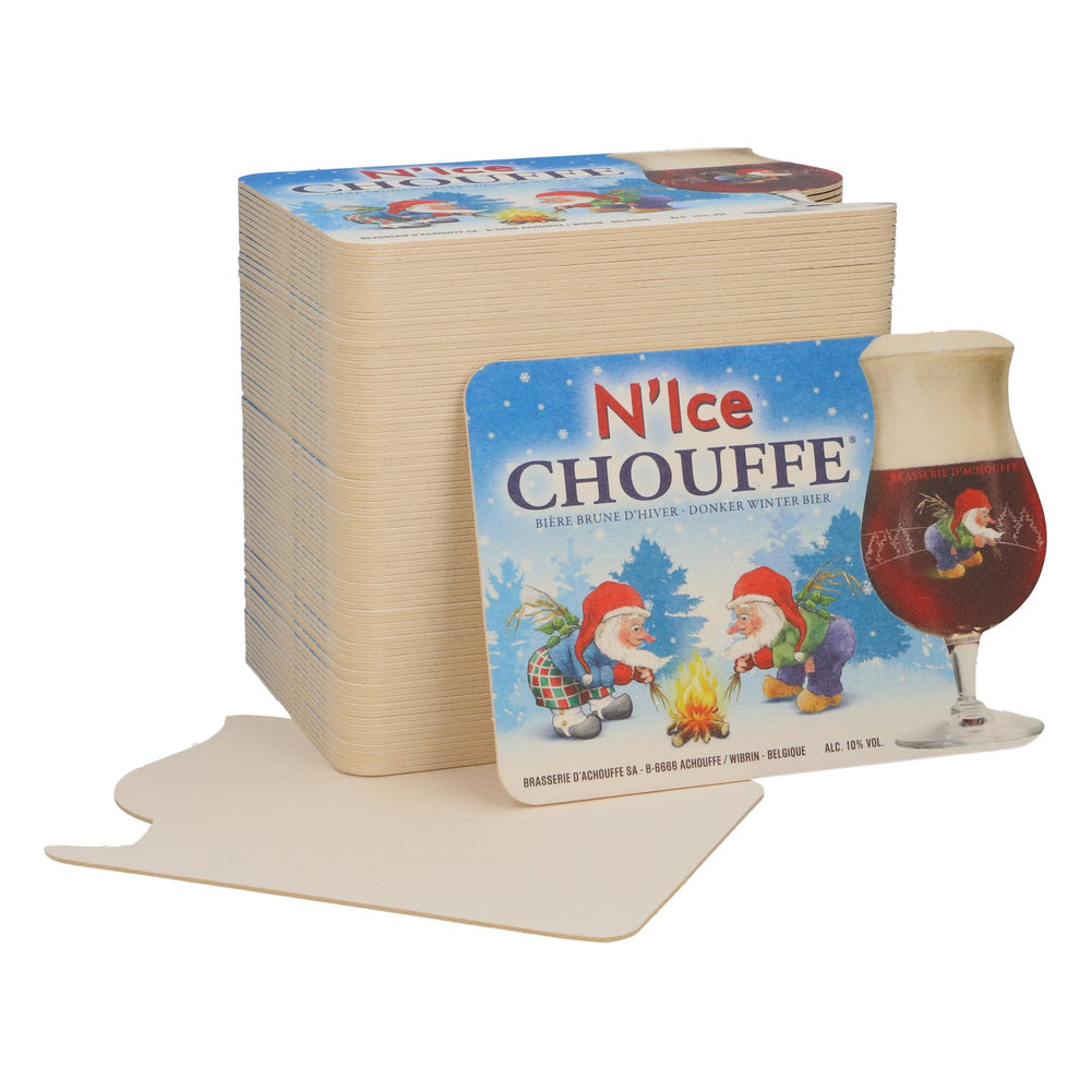 80x sous-verres Brasserie D'Achouffe « N'Ice »
