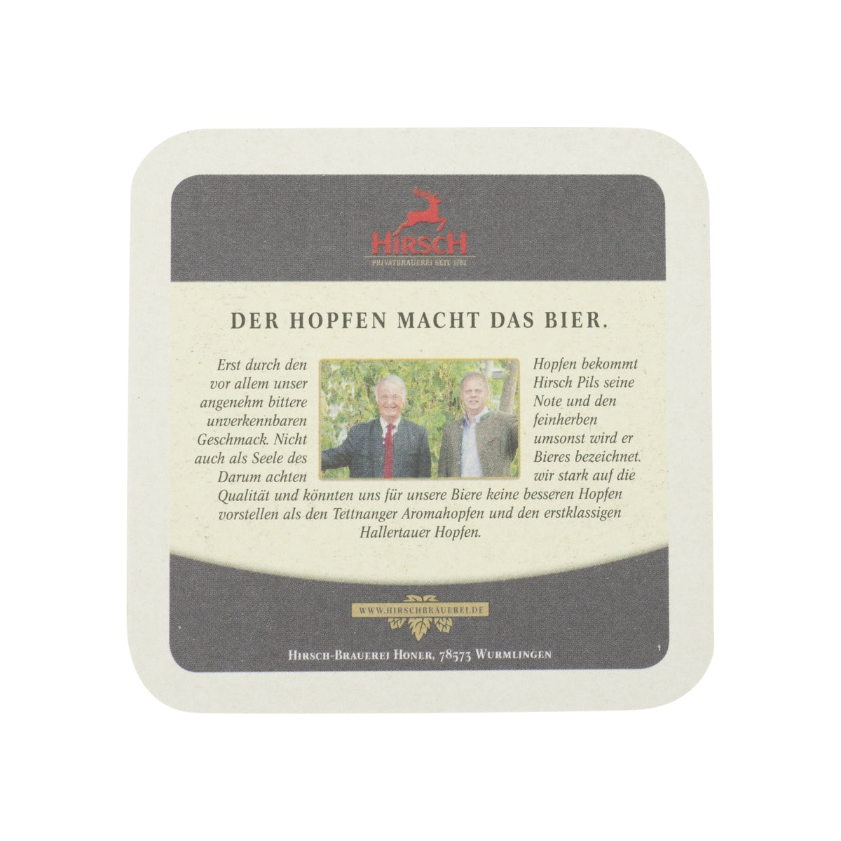 80 sous-verres Hirschbräu Bier 10 x 10 cm, sous-verres pour verres, verres, verres à bière, bar – Vue 2