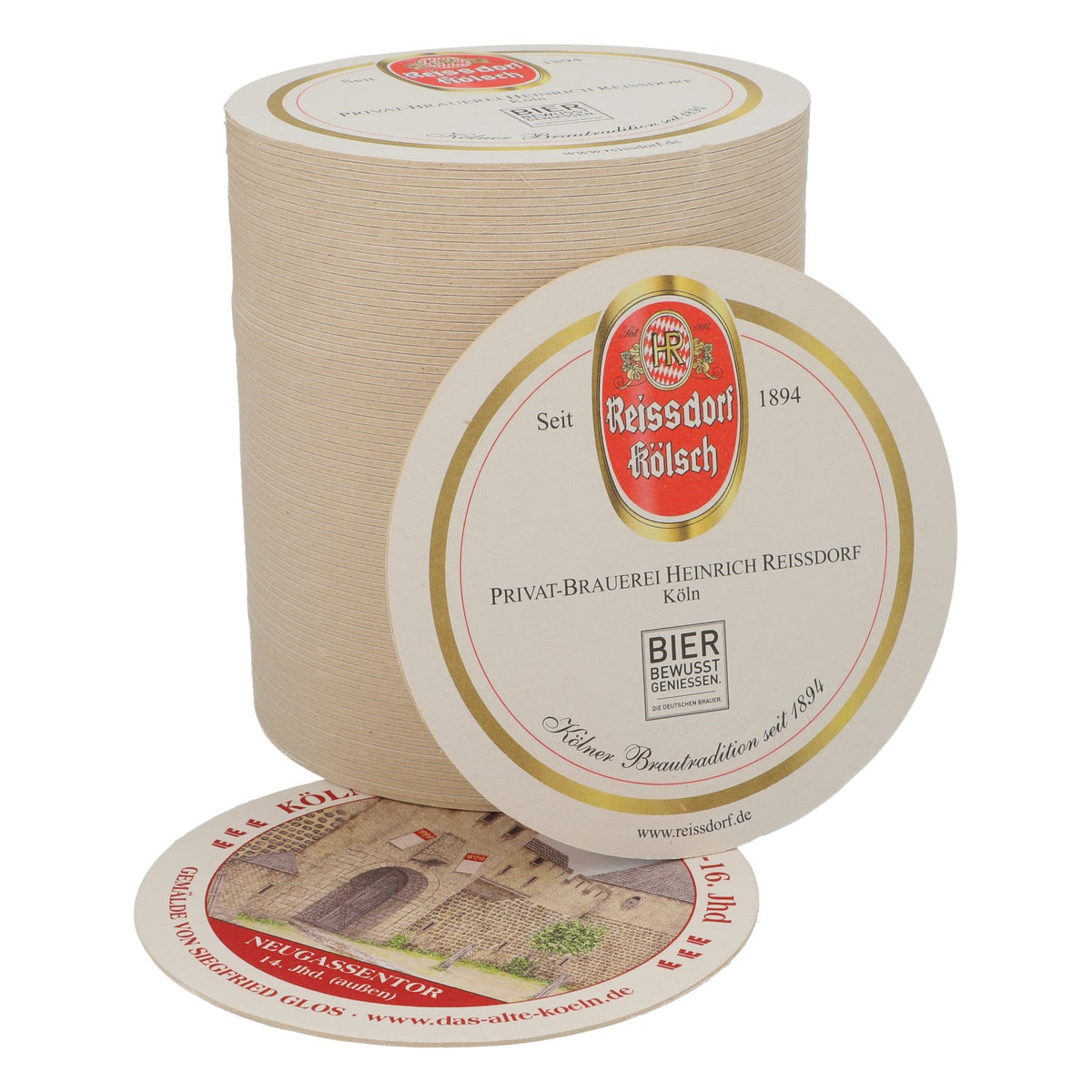 80 sous-verres Reissdorf « Cologne au Moyen Âge » Neugassentor