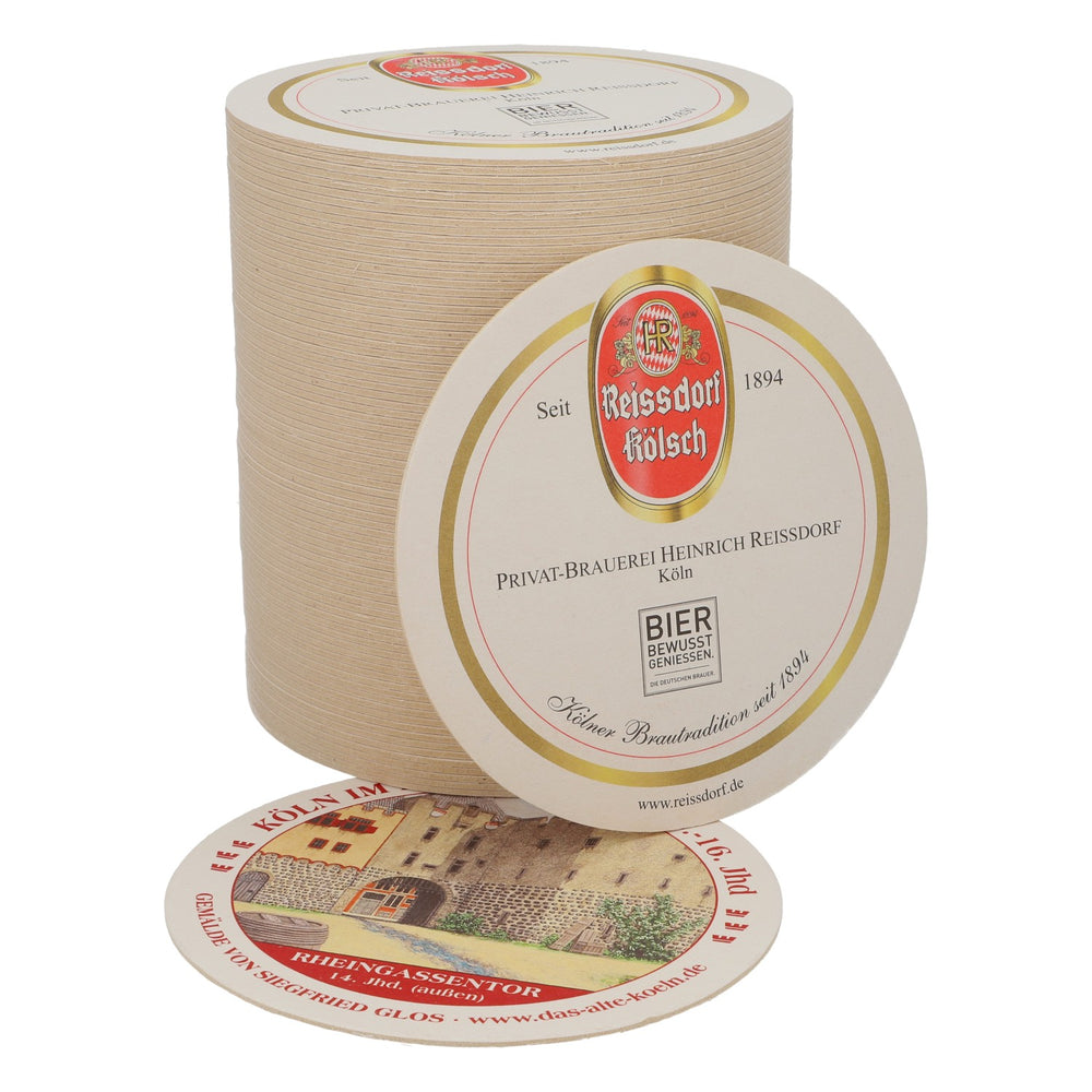 80 sous-verres Reissdorf « Cologne au Moyen Âge » Rheingassentor