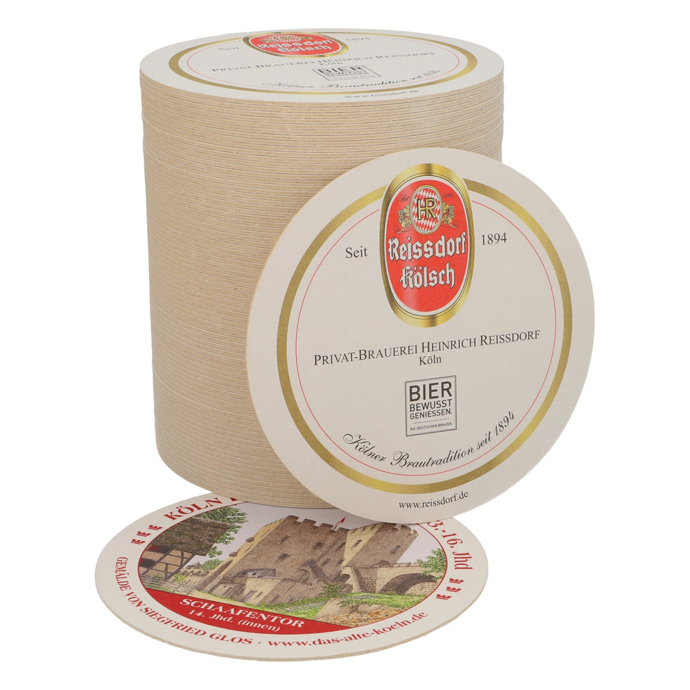 80x sous-verres Reissdorf « Cologne au Moyen Âge » Schaafentor