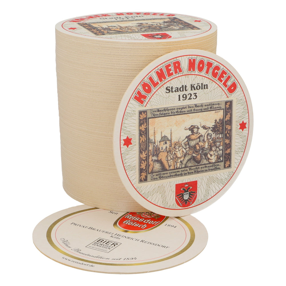 80x sous-verres Reissdorf « Kölner Notgeld » « Der Backherr… »