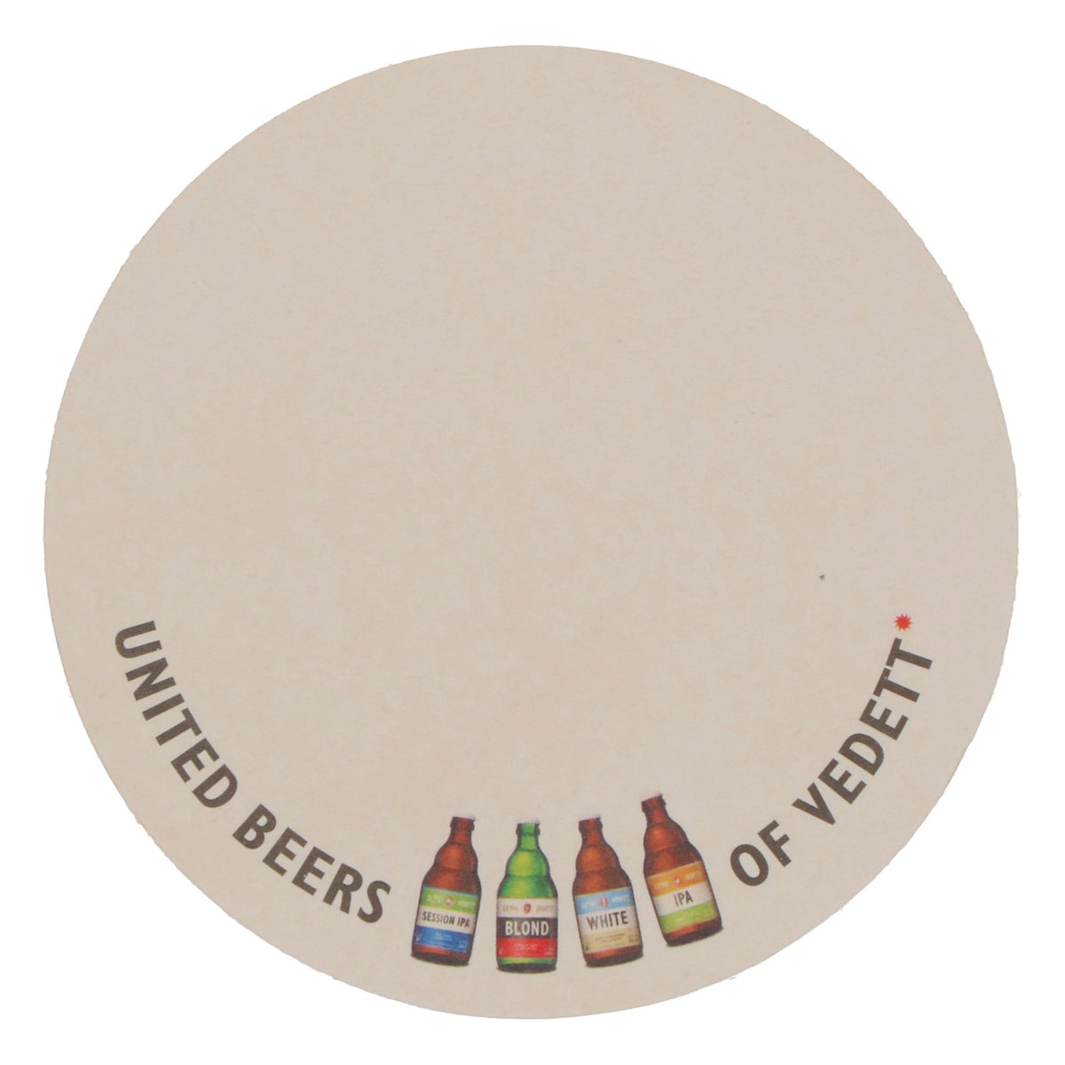 80x sous-verres Vedett Beer Coasters Sous-verres en verre Bleu/orange/jaune – Vue 3