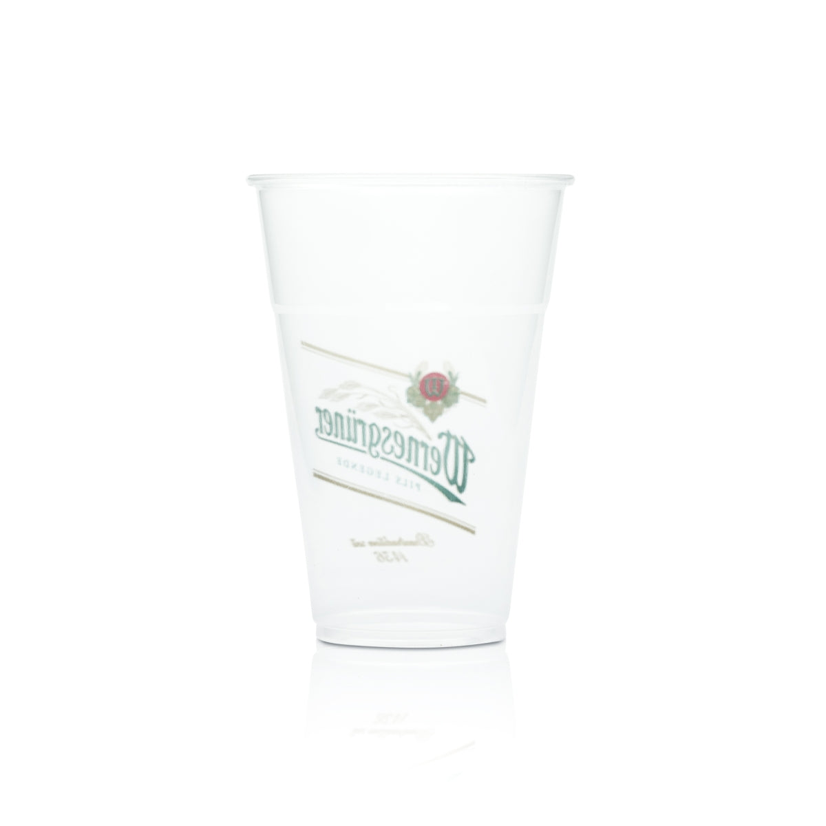 80 gobelets en plastique Wernesgrüner 0,4 l jetables pour bière, plastique, verres, fête – Vue 3