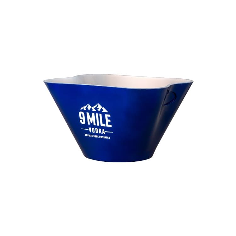 refroidisseur de bouteilles 9 Mile LED Square Waves LED bleu Outil de service Bar à boissons glacées