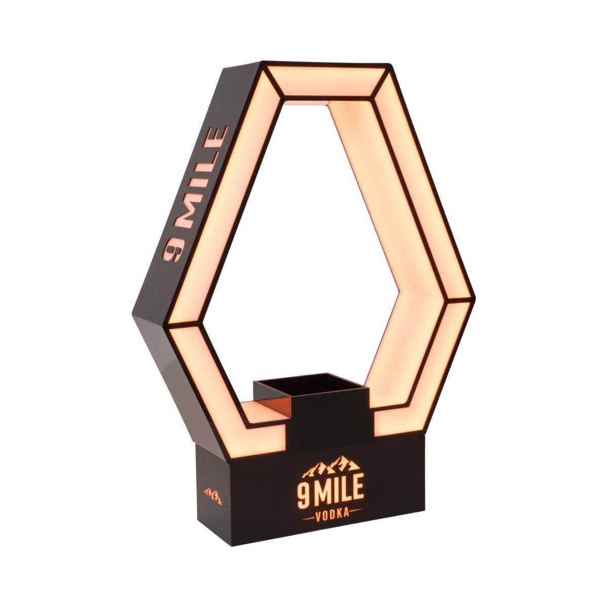 9 Mile Glorifier Exclusive Bottle Presenter LED Présentateur de bouteilles Luminated – Vue 3