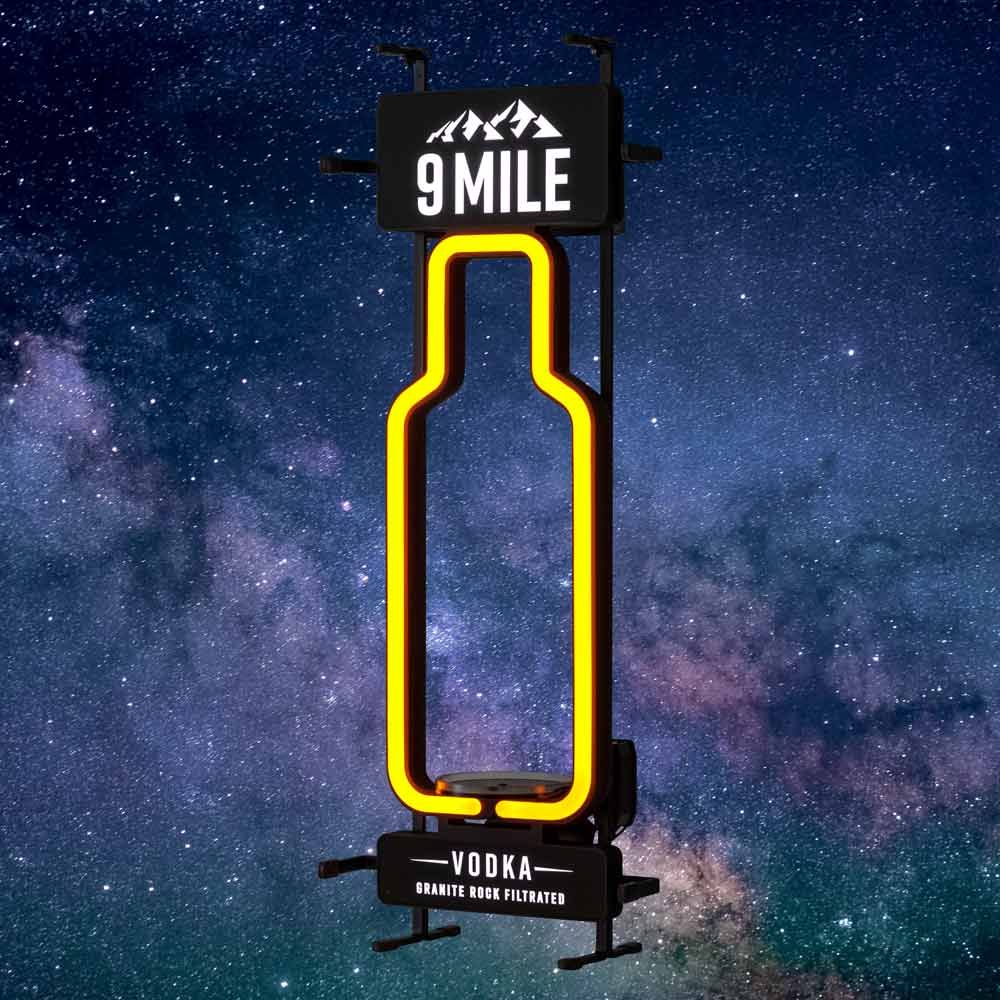 9 Mile Glorifier LED Bottleglorifier Présentoir décoratif pour bouteilles Bar Show – Vue 2