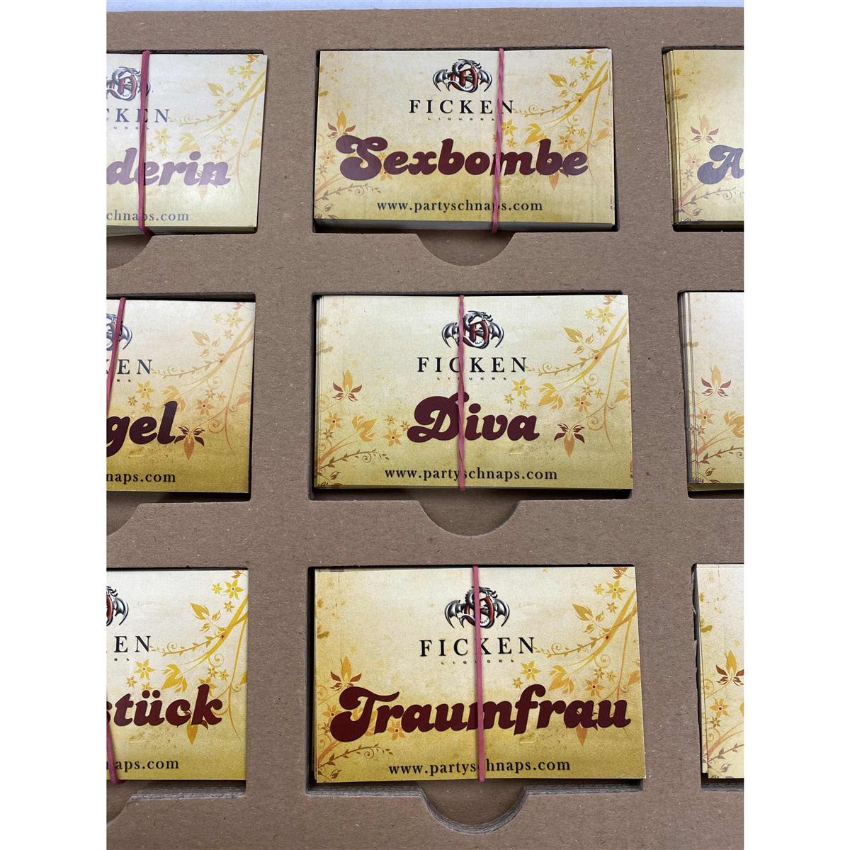 9x autocollants « Ficken » (baise) pour liqueur, lot de 30 pour hommes, slogans – Vue 5