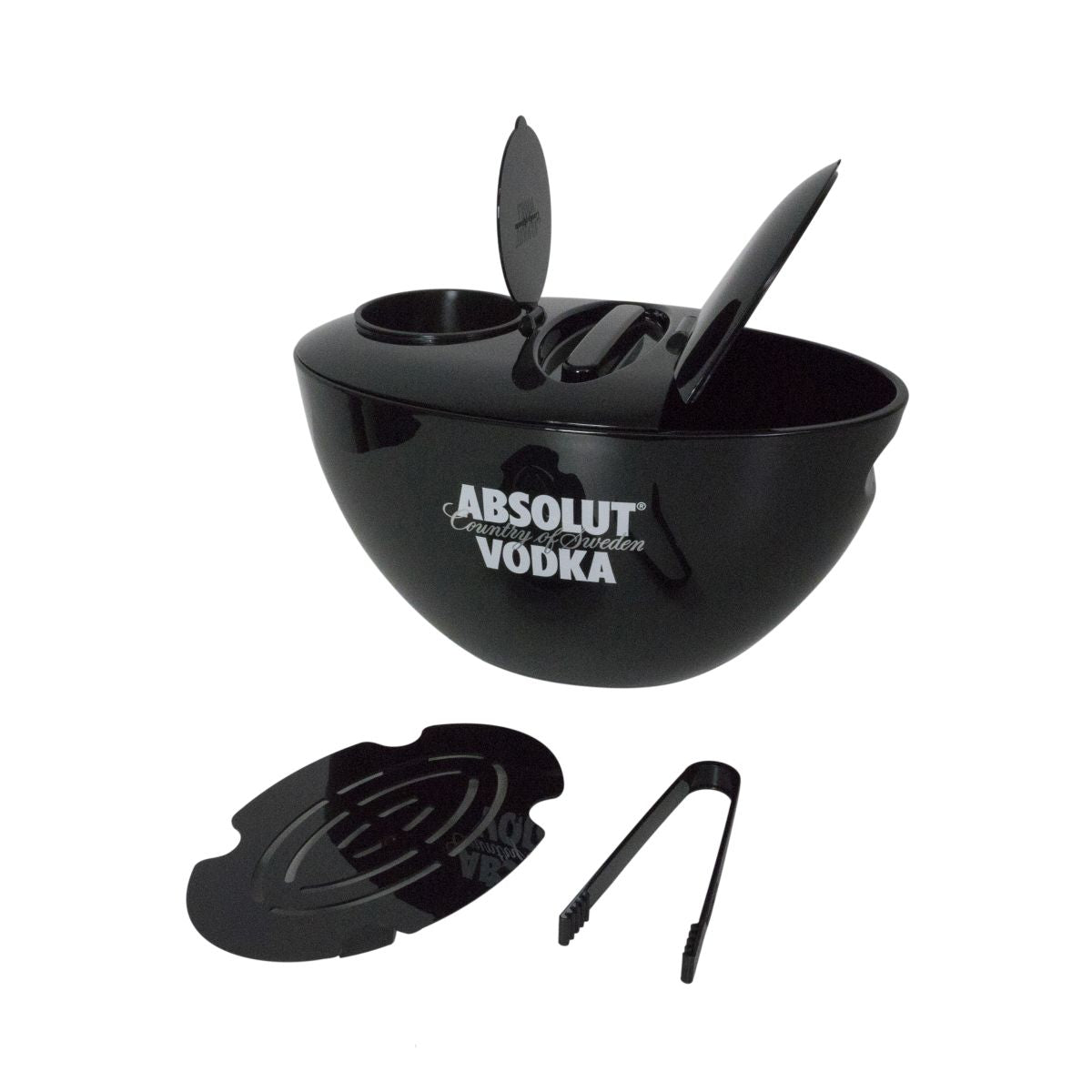 Absolut Refroidisseur de bouteille Refroidisseur de boisson Boîte à glace Couvercle Pince à glace Bac à glaçons – Vue 2