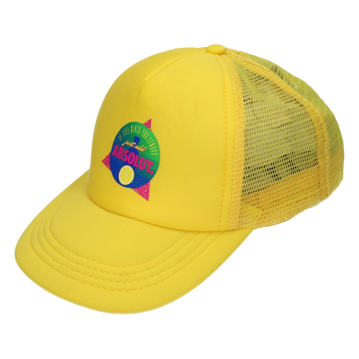 Casquette Absolut Casquette jaune Casquette snapback Taille réglable Unisexe Trucker