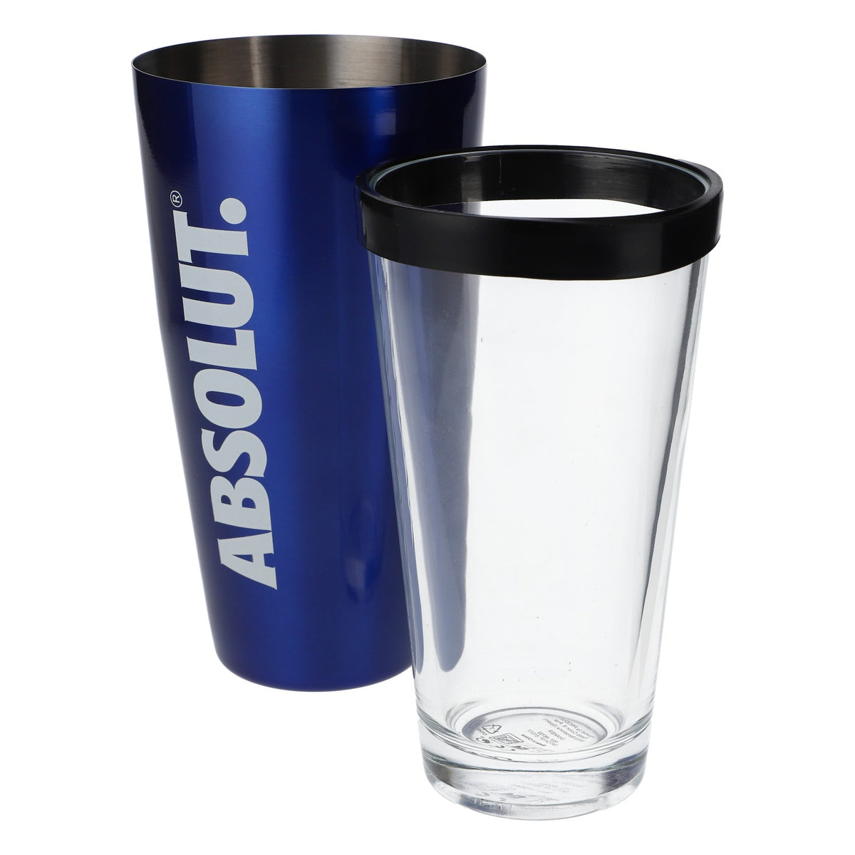 Absolut Vodka Boston Shaker Shaker Accessoires de bar Acier inoxydable/verre bleu – Vue 4