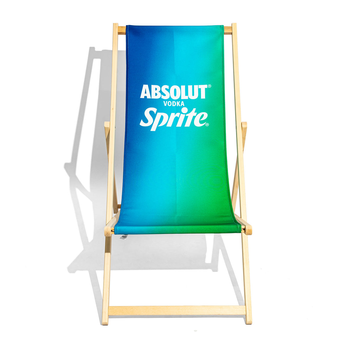 Chaise longue Absolut Vodka « Absolut Sprite » en bois de hêtre – Vue 2