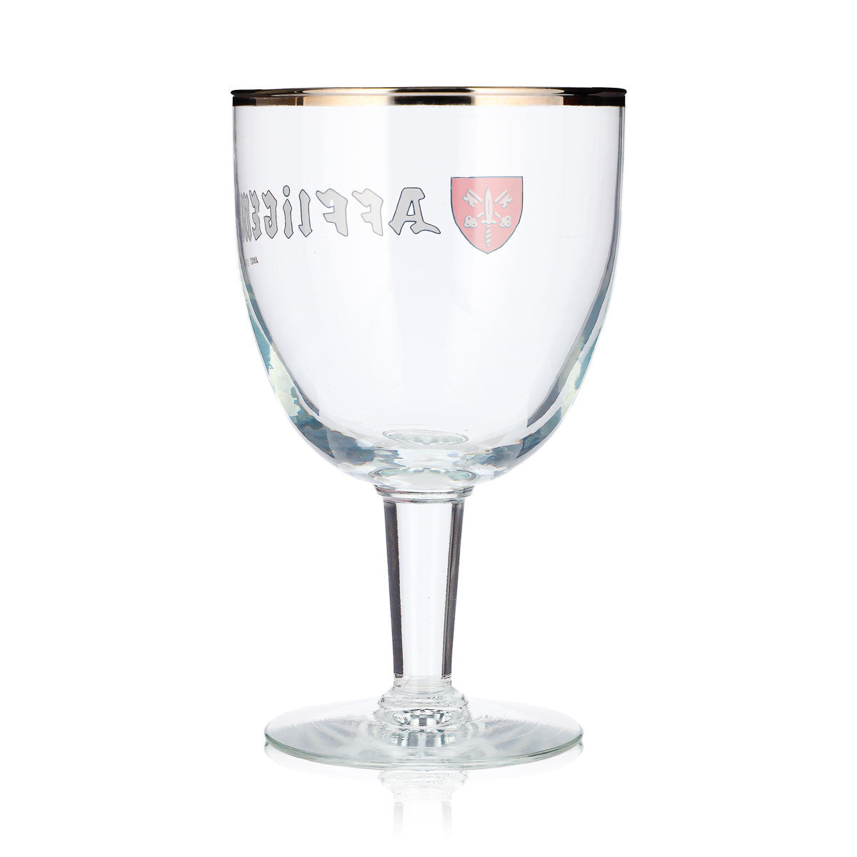 Verre à bière Affligem 0,49 l, forme coupe, bord platine – Vue 4