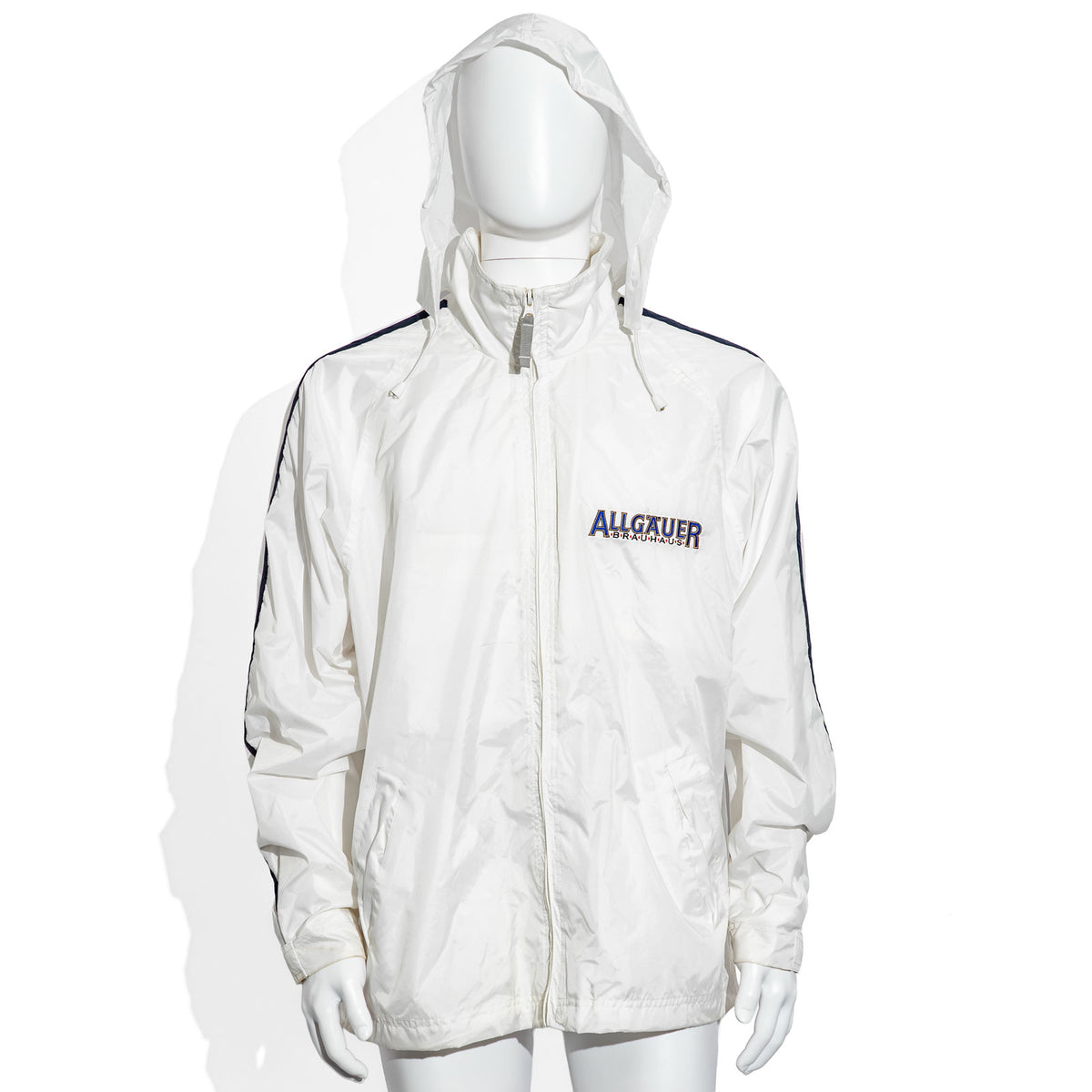 Verre à bière « Allgäuer Brauhaus », taille L - Veste imperméable en polyester blanche, taille L – Vue 4