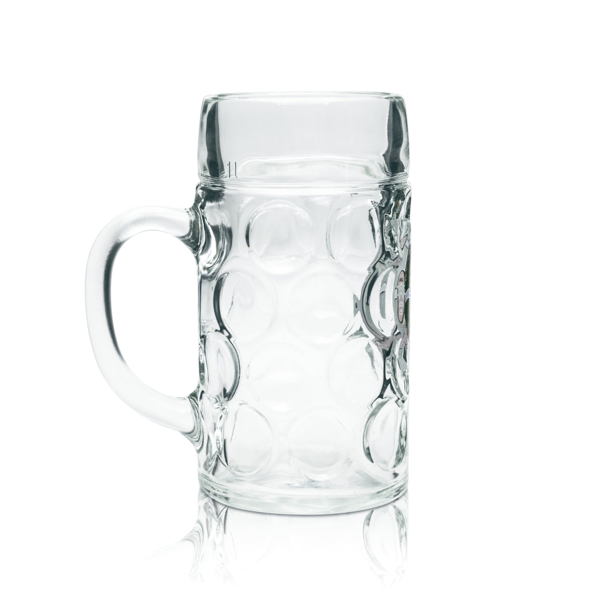 6 chopes en verre Allgäuer Büble 1 l « Festbier » Humpen Seidel verres à relief – Vue 3