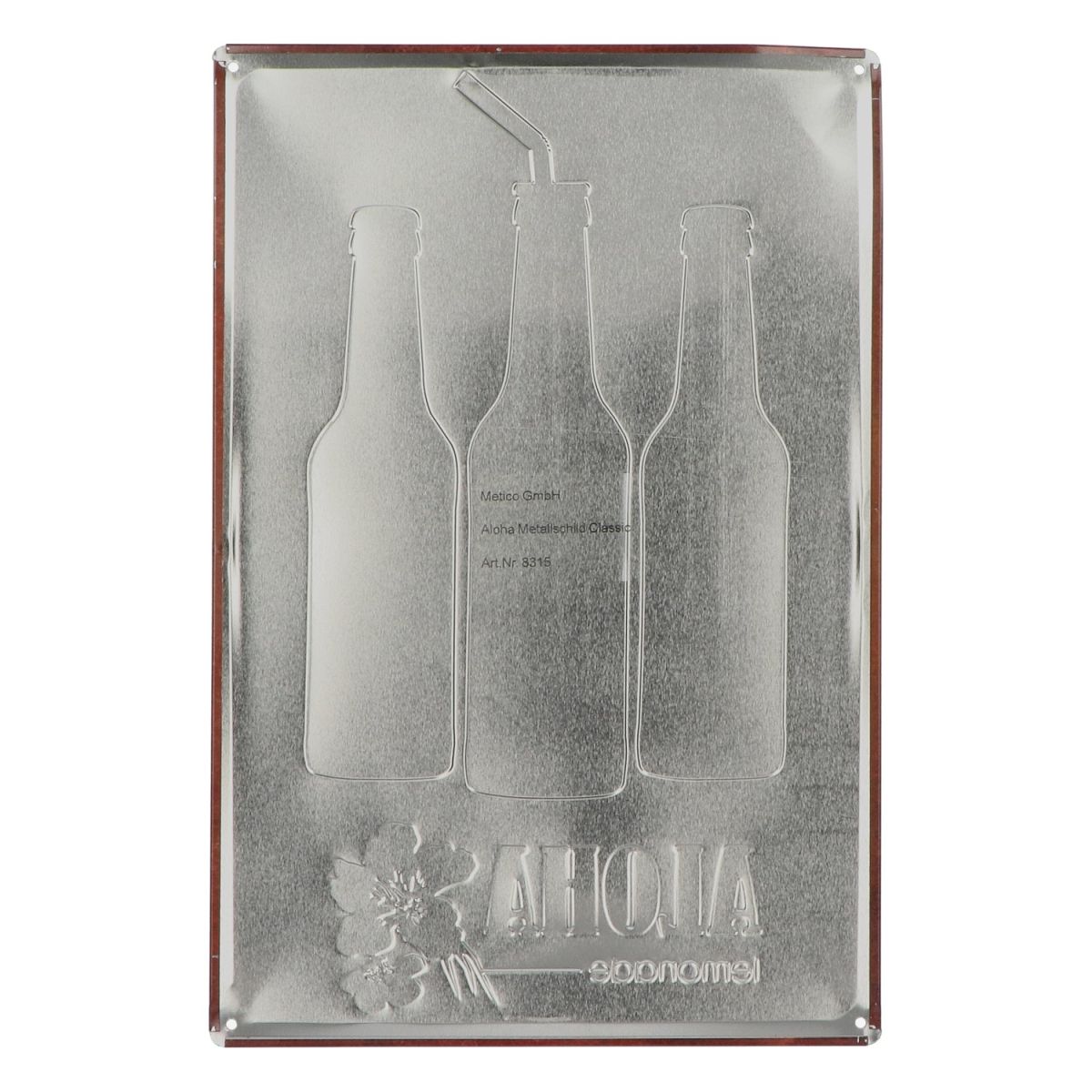 Aloha Limonade Plaque métallique Served Here 38 x 25 cm Plaque publicitaire Décoration murale Merch – Vue 2