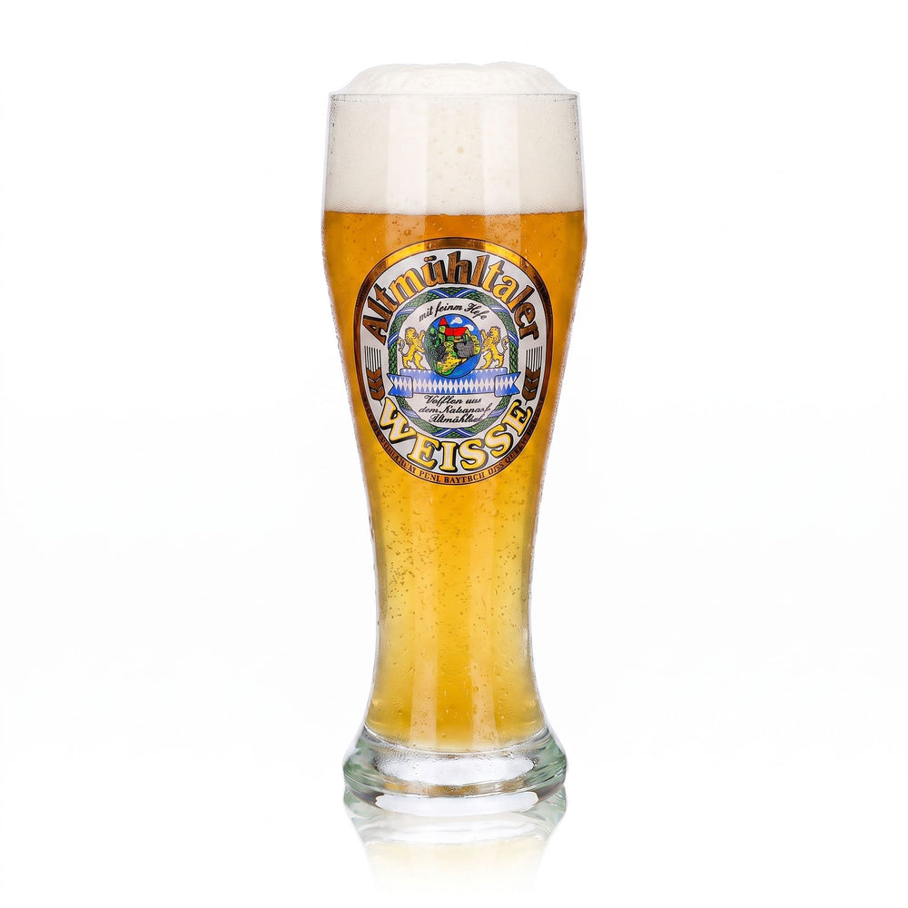 Verre à bière Altmühltaler, 0,3 l, forme coupe, « Weisse Ruhr », cristal, relief