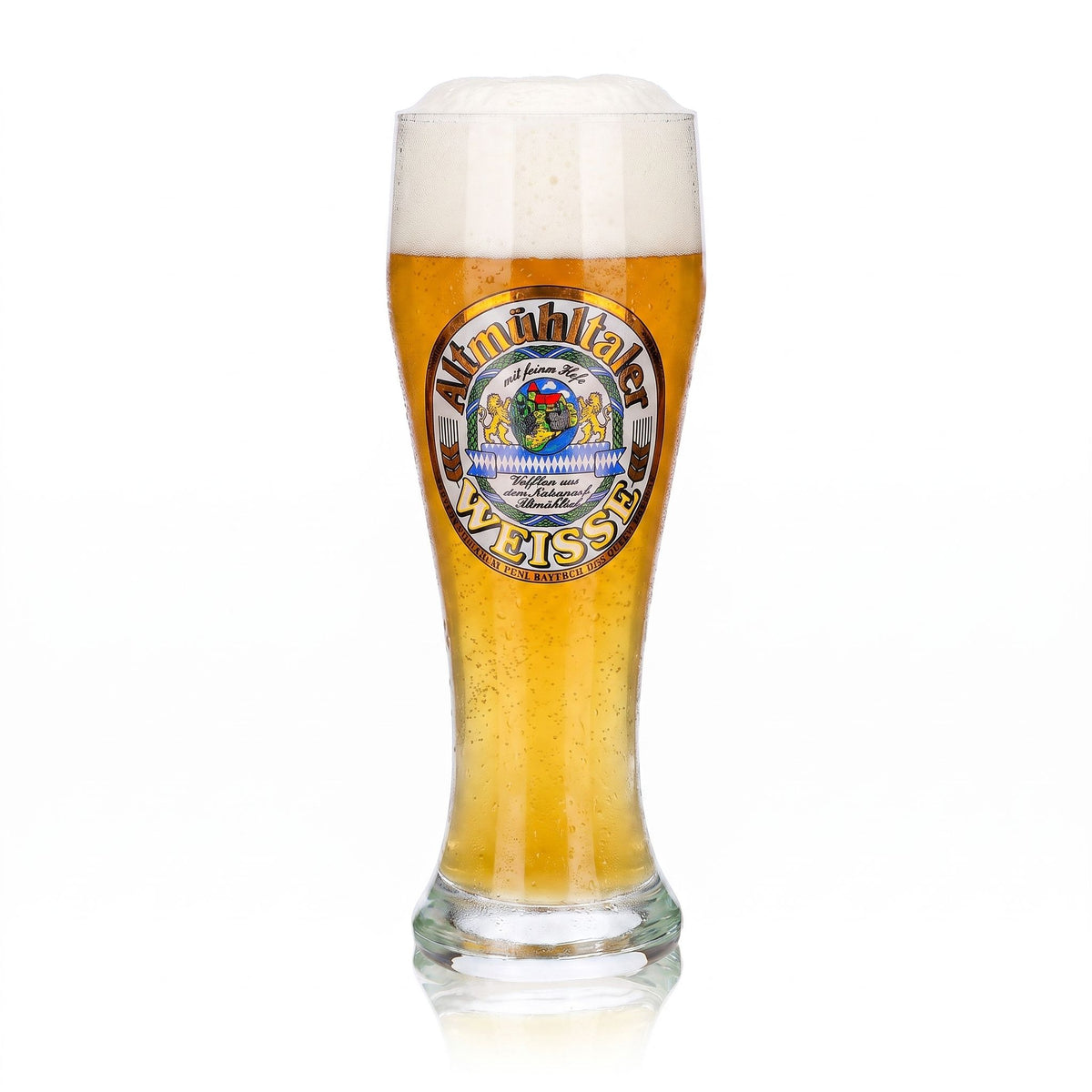 Verre à bière Altmühltaler, 0,3 l, forme coupe, « Weisse Ruhr », cristal, relief