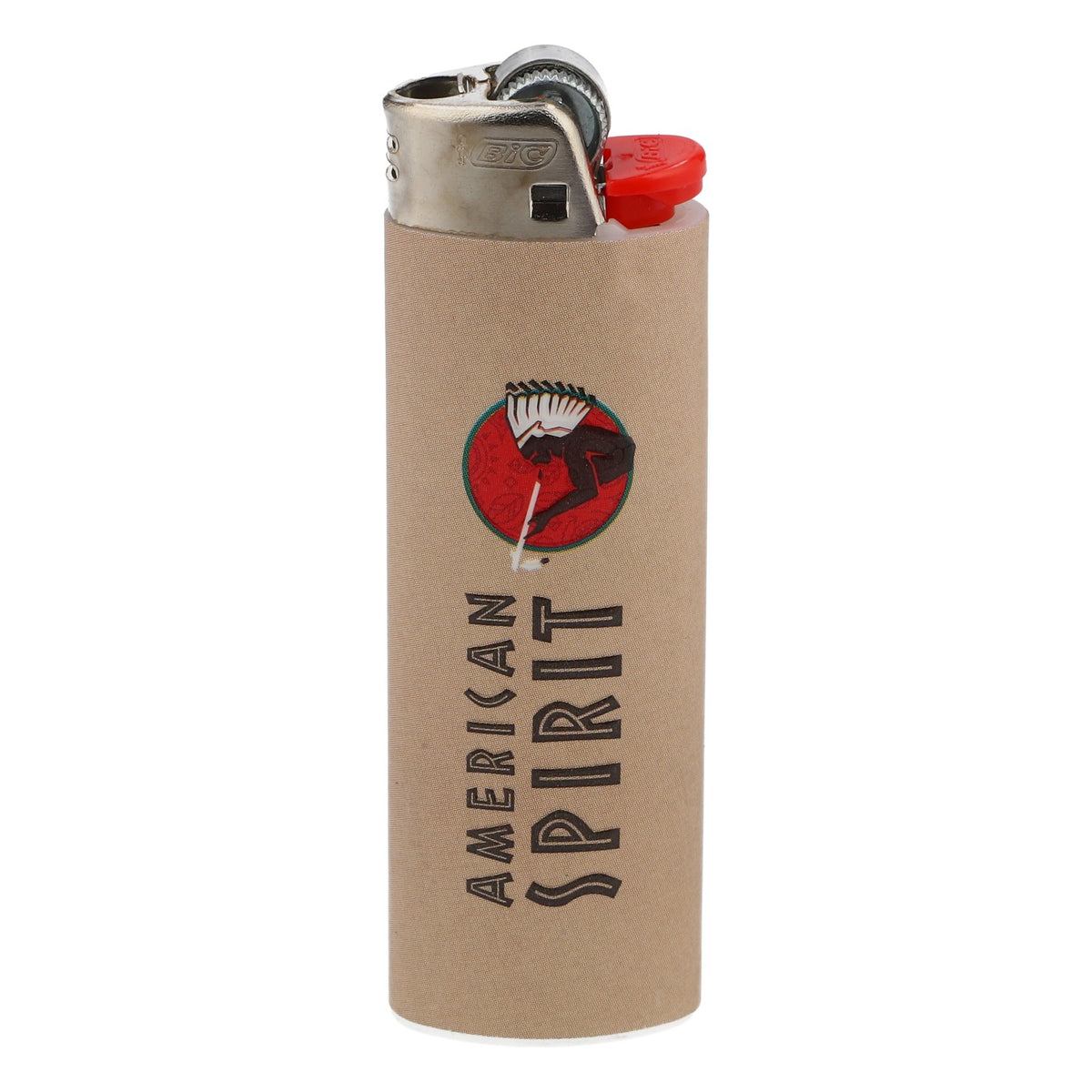 Briquet American Spirit Tabac Lighter Reibrand Beige BIC Maxi – Vue 2