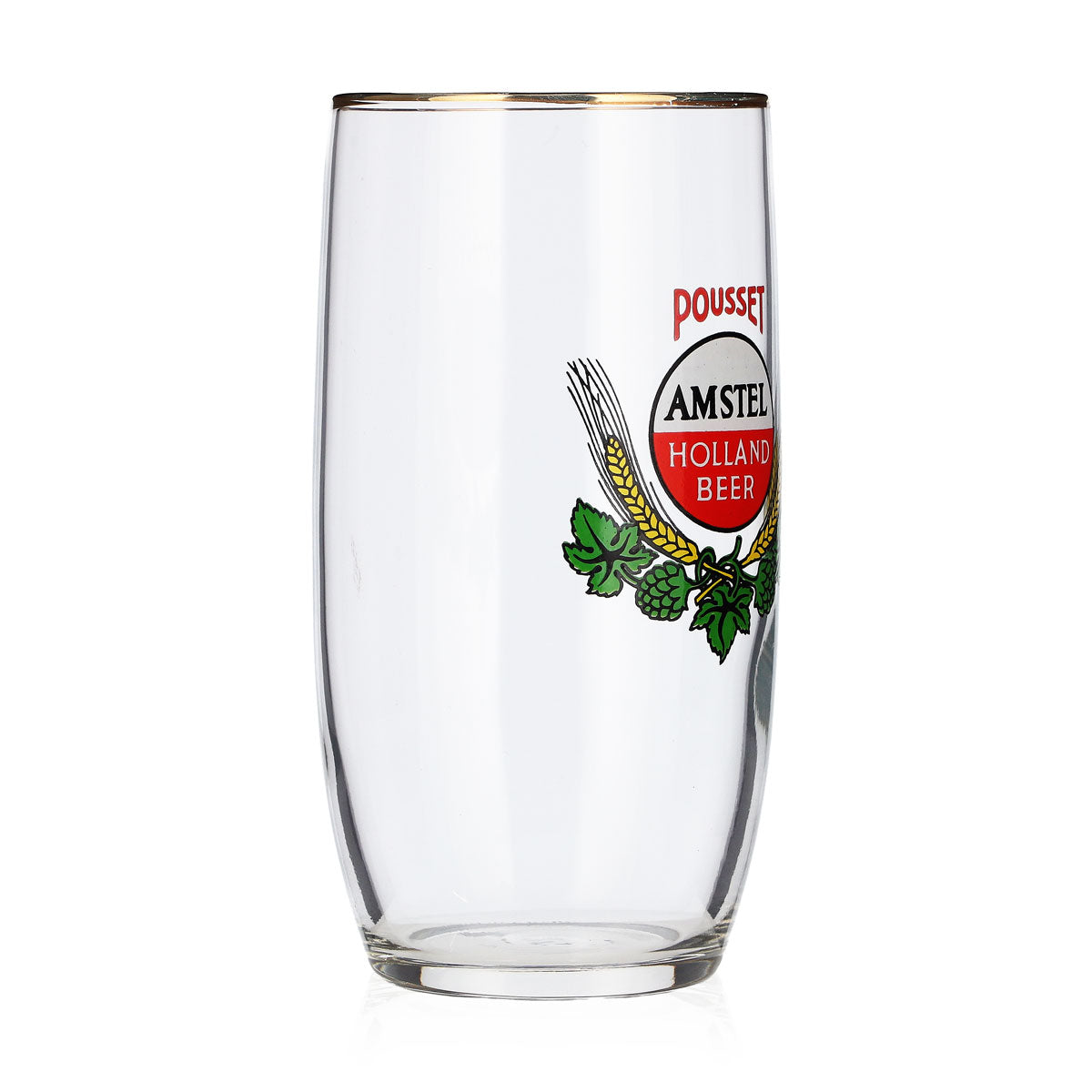 Verres à bière Amstel Holland, lot de 6, 0,29 l, bord doré vintage, pièce rare, verre de collection – Vue 4