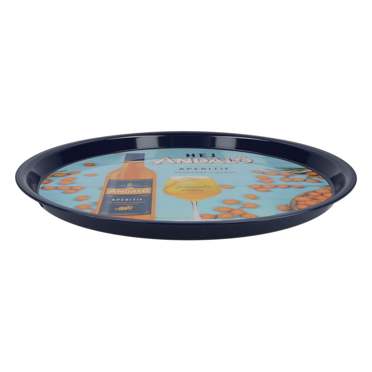 Andalö Sanddorn Spritz Plateau Plateau rond  Plateau de serveur Antidérapant – Vue 2
