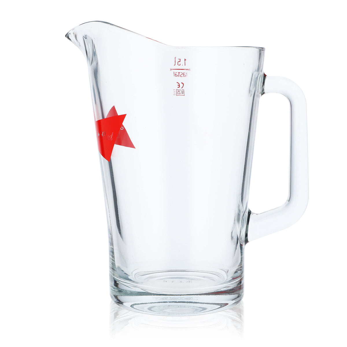 Pichet à bière Anheuser Busch Bud, 1,5 l, en verre, style Louisiane – Vue 3
