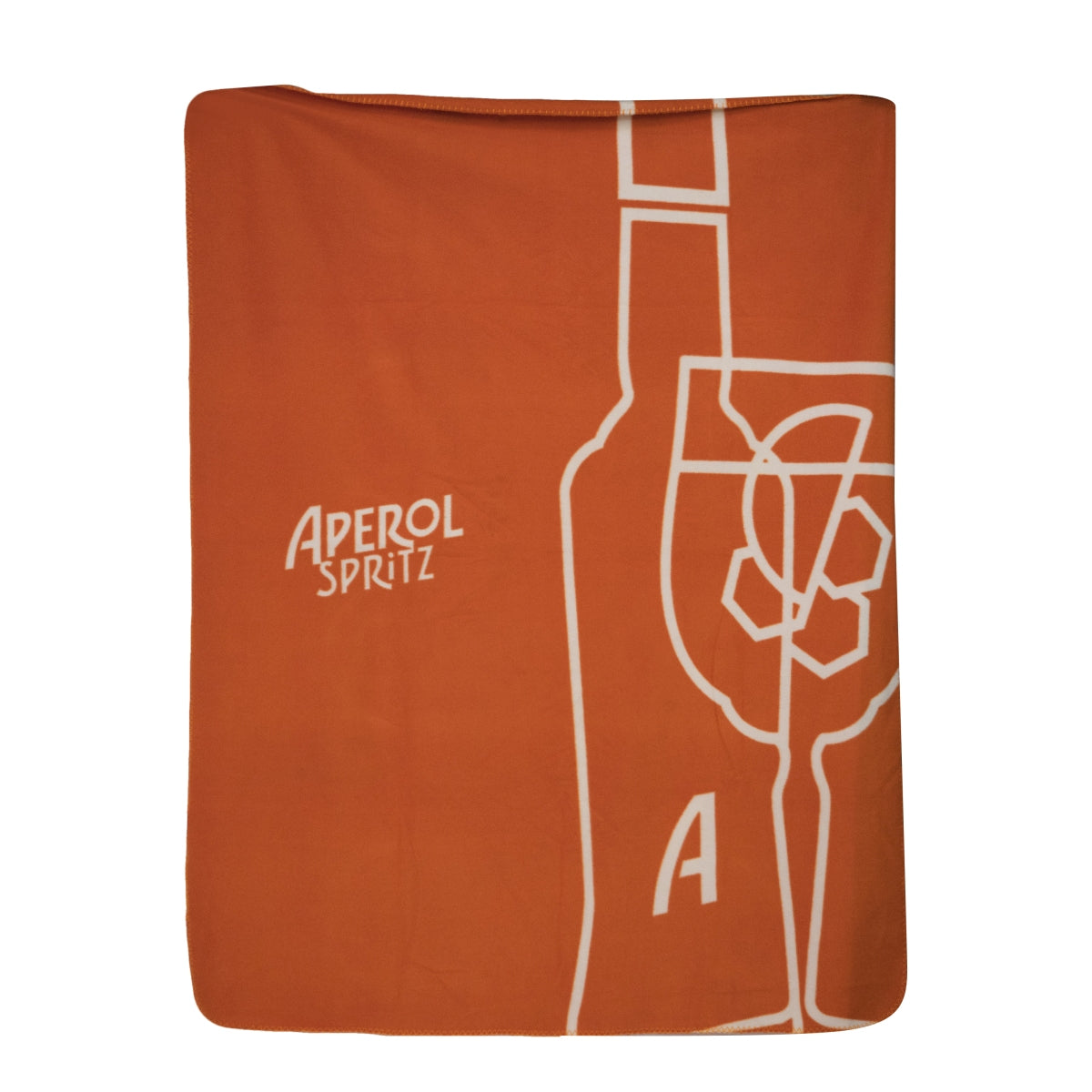 Couverture polaire Aperol Aperitif Orange Bouteilles Logo Pique-nique Hiver – Vue 2