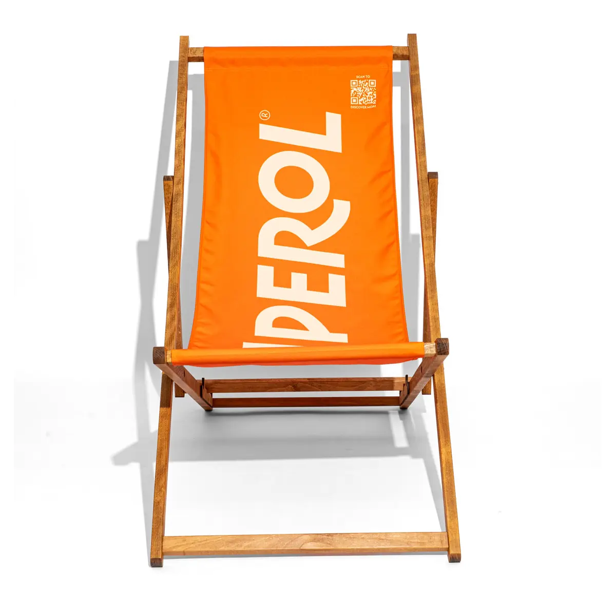 Chaise longue Aperol pliante pour la plage, le jardin, le camping