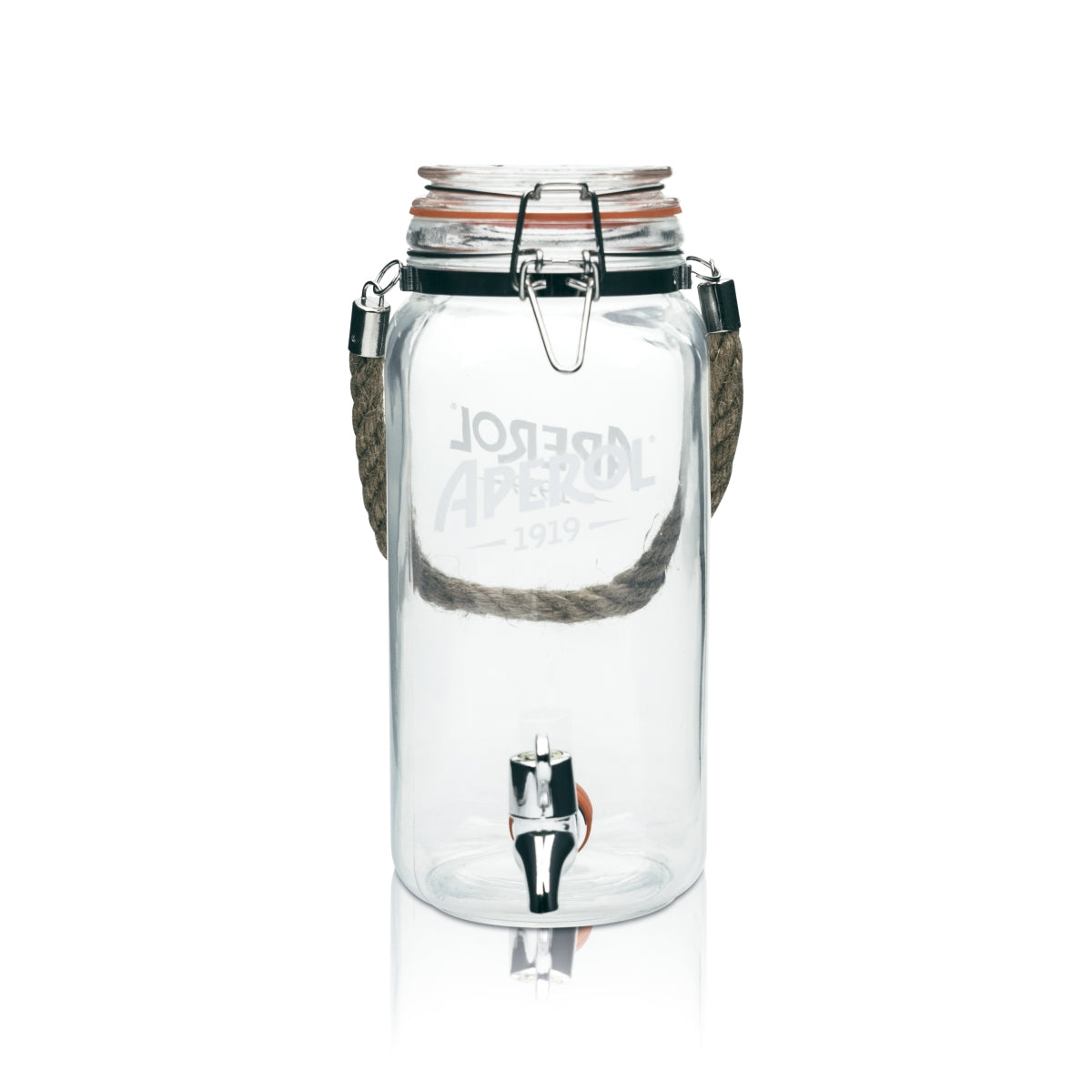 Aperol Spritz Verseur 1,5 l Verre à bec robinet Système de tirage Table Jar Distributeur de boissons