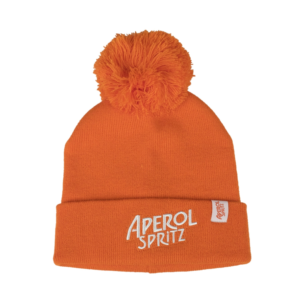Bonnet Aperol Spritz en tricot avec pompon, taille unique, unisexe