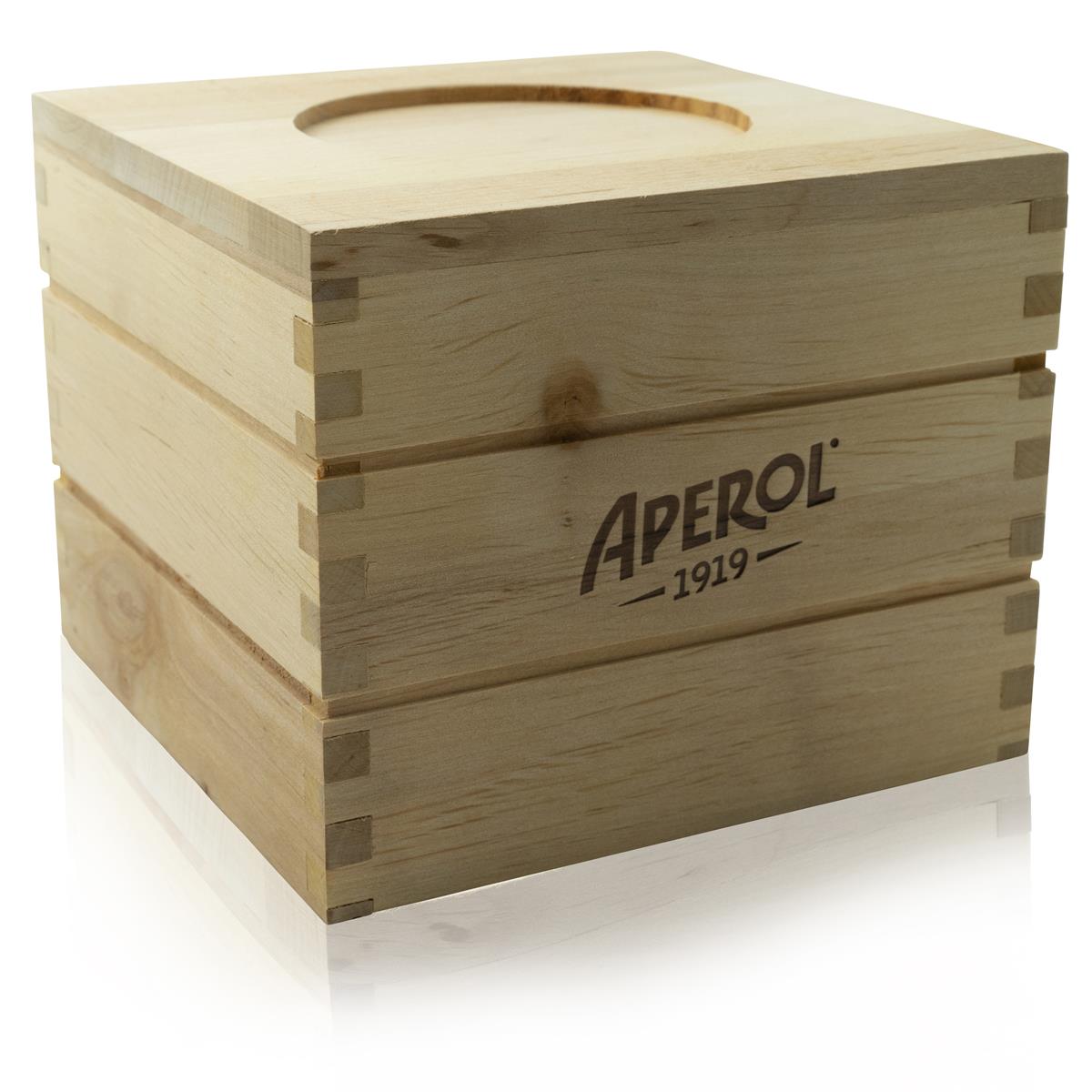 Présentoir pour bouteilles Aperol Spritz Display Box Table Barrel Glorifier