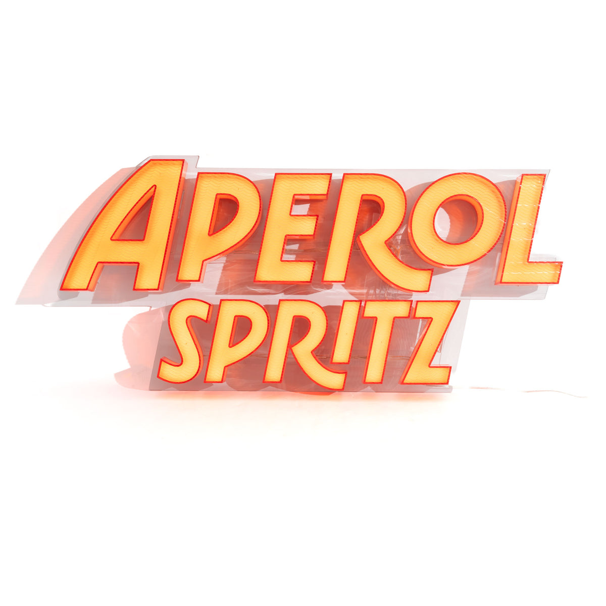 Enseigne lumineuse LED Aperol Spritz Publicité lumineuse Orange Mur Apéritif Panneau – Vue 2