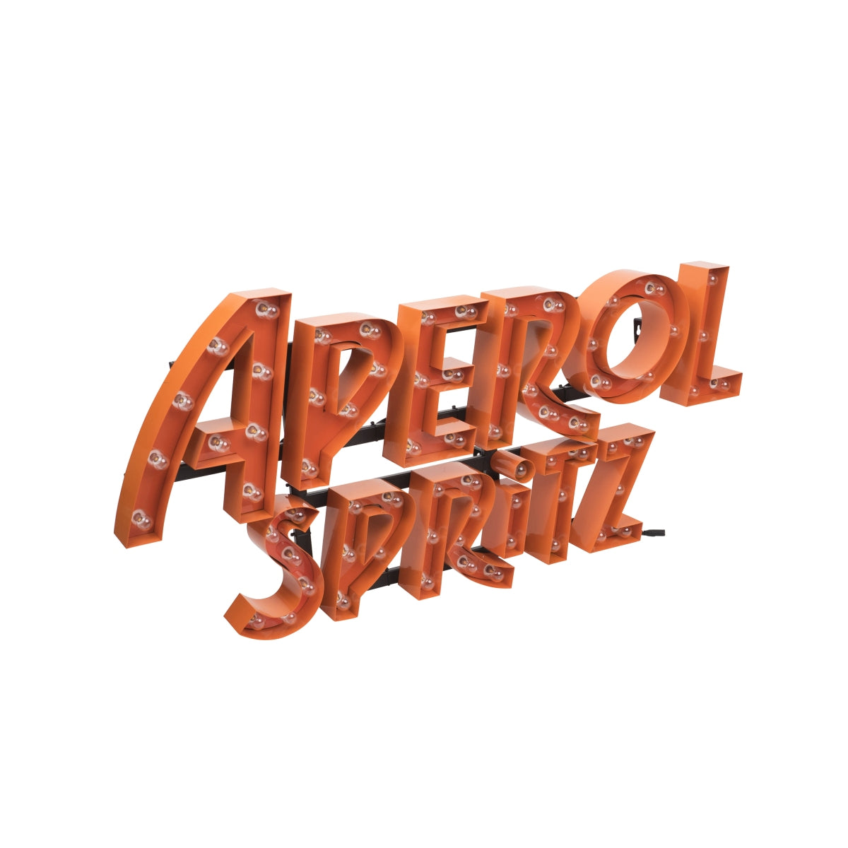 Enseigne lumineuse Aperol Spritz LED 95x50 orange, rare ! – Vue 3
