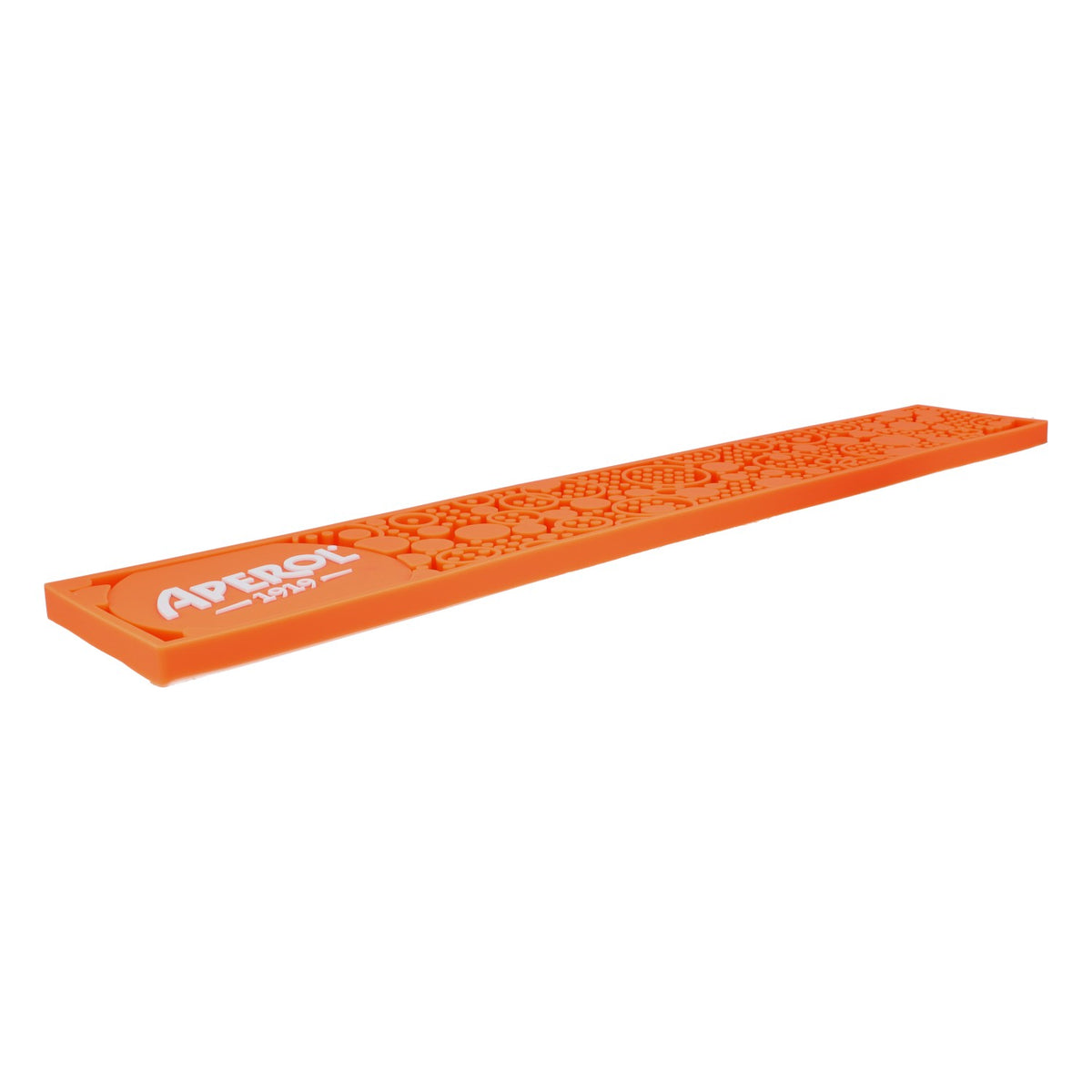 Tapis de bar Aperol Spritz 59 x 10 cm Orange « 1919 » Motifs circulaires