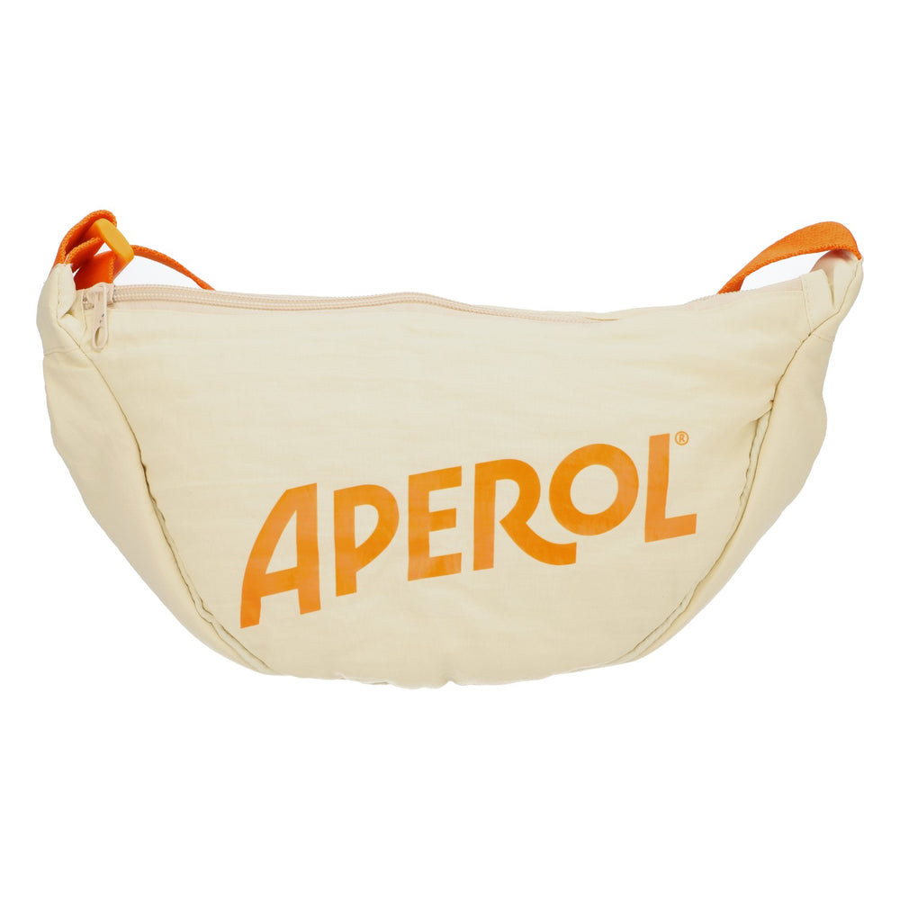 Aperol Spritz Liqueur Sac banane Sac de hanche Beige Bande orange Sac banane