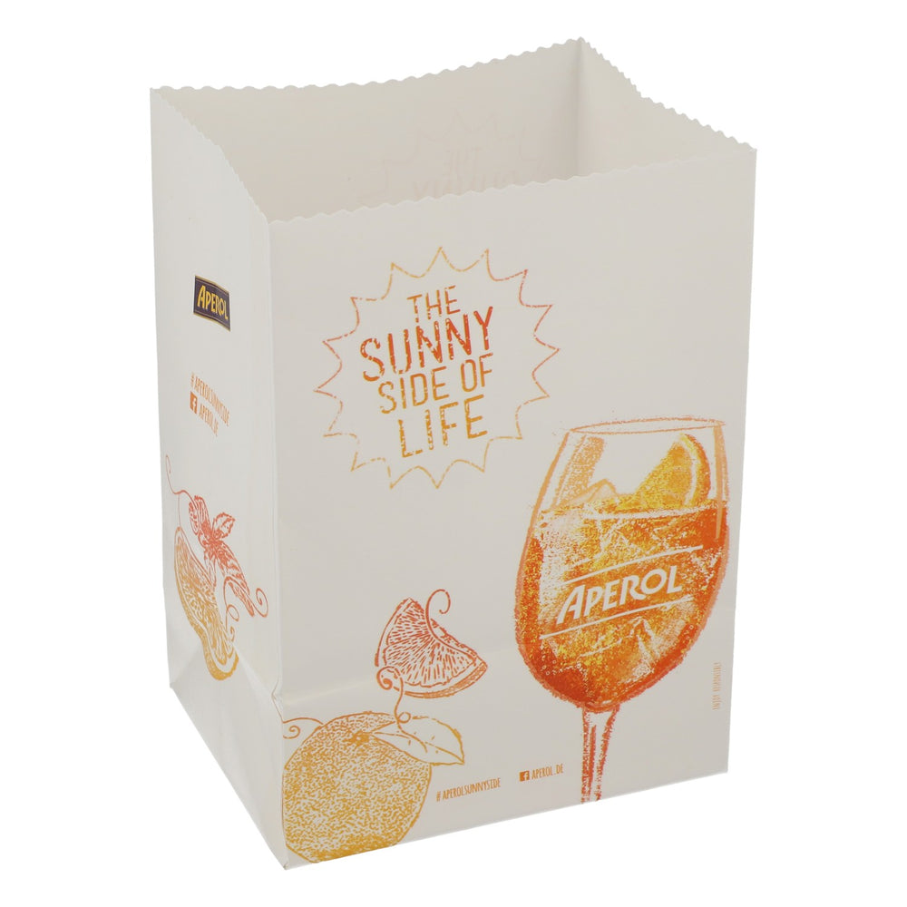 Aperol Spritz Liqueur Sac en papier Bougeoir « The Sunny side of life »