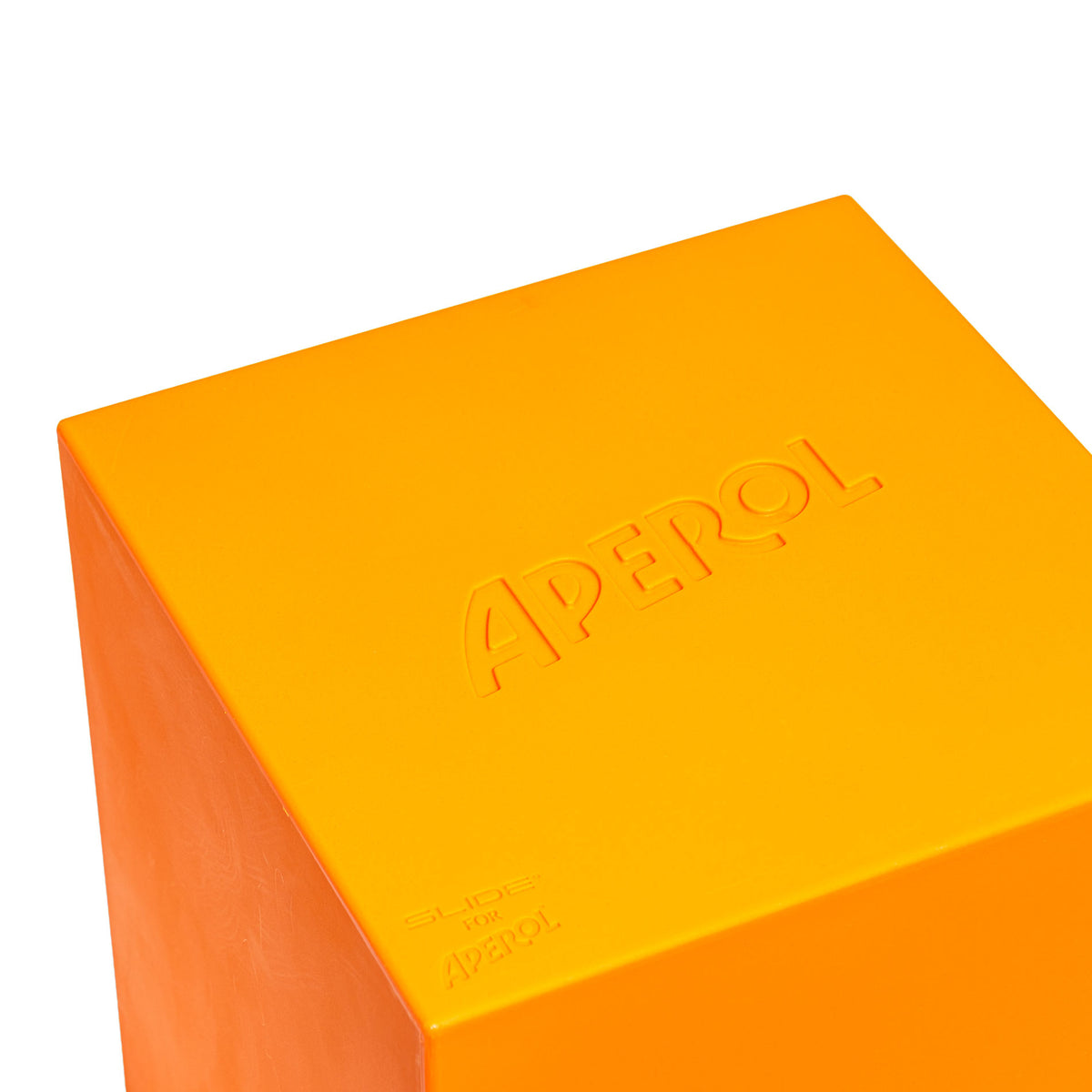 Tabouret Aperol Spritz 37,5 x 37,5 x 44,5 cm, modèle Slide Design – Vue 4