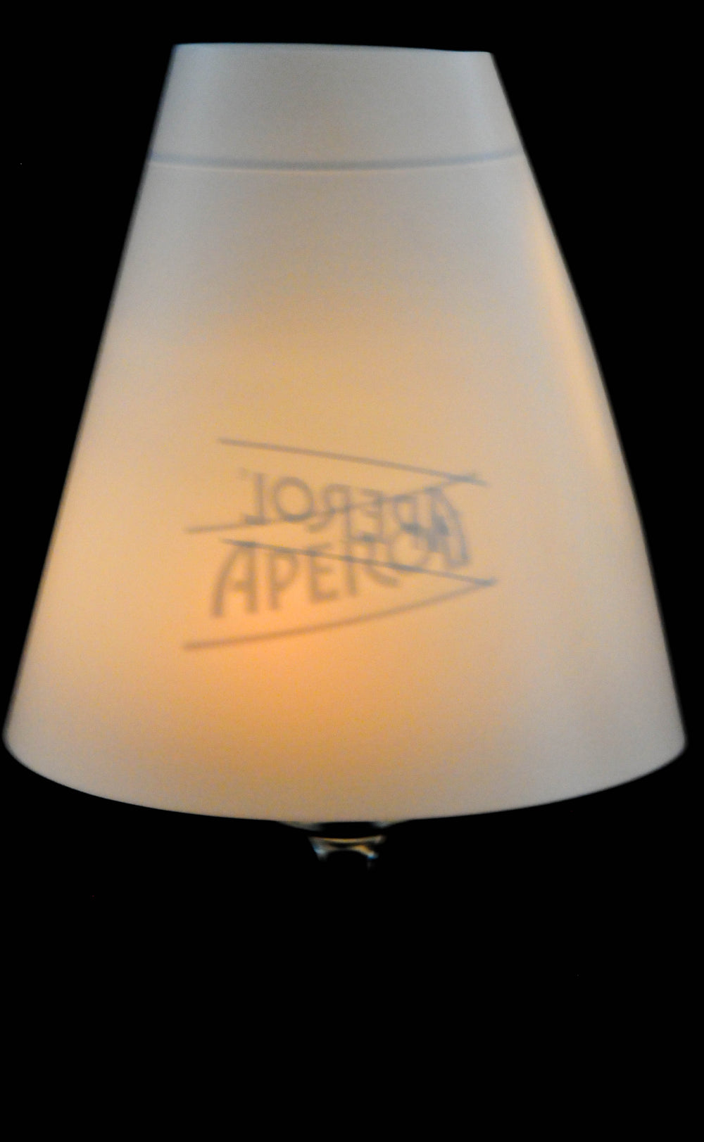 Aperol Spritz Liqueur Bougeoir Verre à bougie Couvercle en plastique Rond