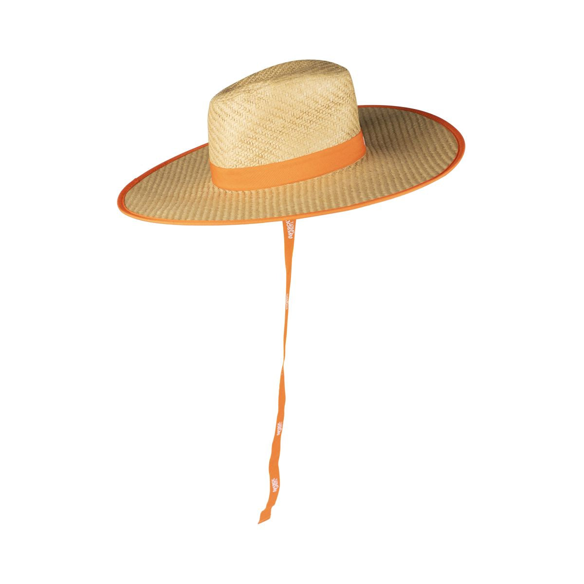 Chapeau de paille Aperol Spritz à large bord et rubans Casquette – Vue 6