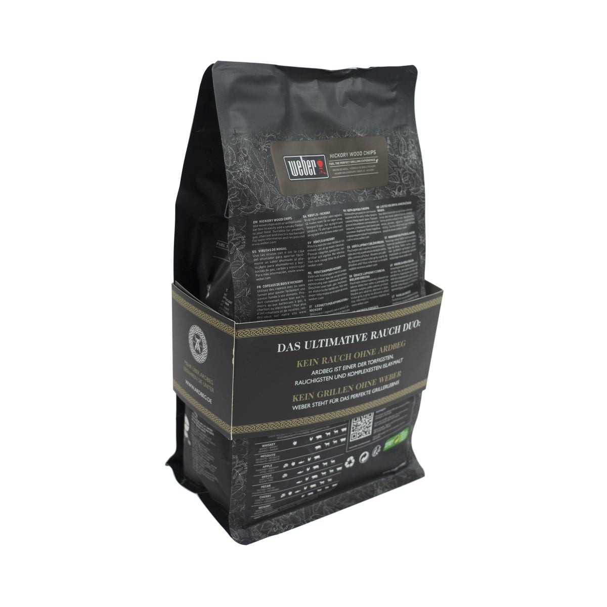 Copeaux fumés Ardbeg Hickory Wood Chips BrickettsWhisky Flavored Smoking BBQ – Vue 3