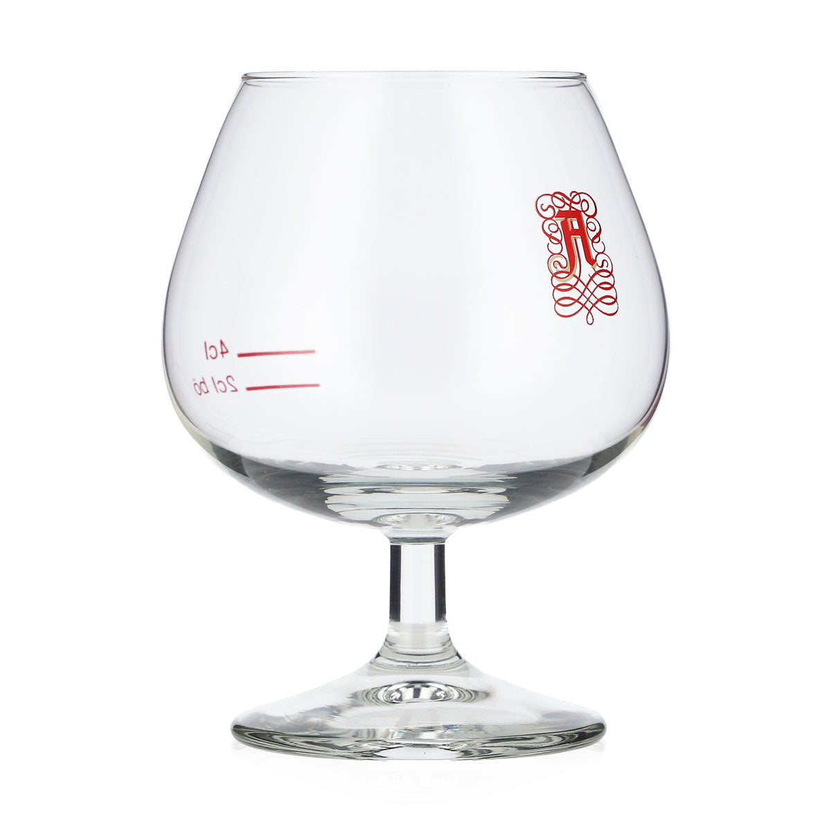 Verre à liqueur Asbach 0,15 l, à pied, logo rouge – Vue 2