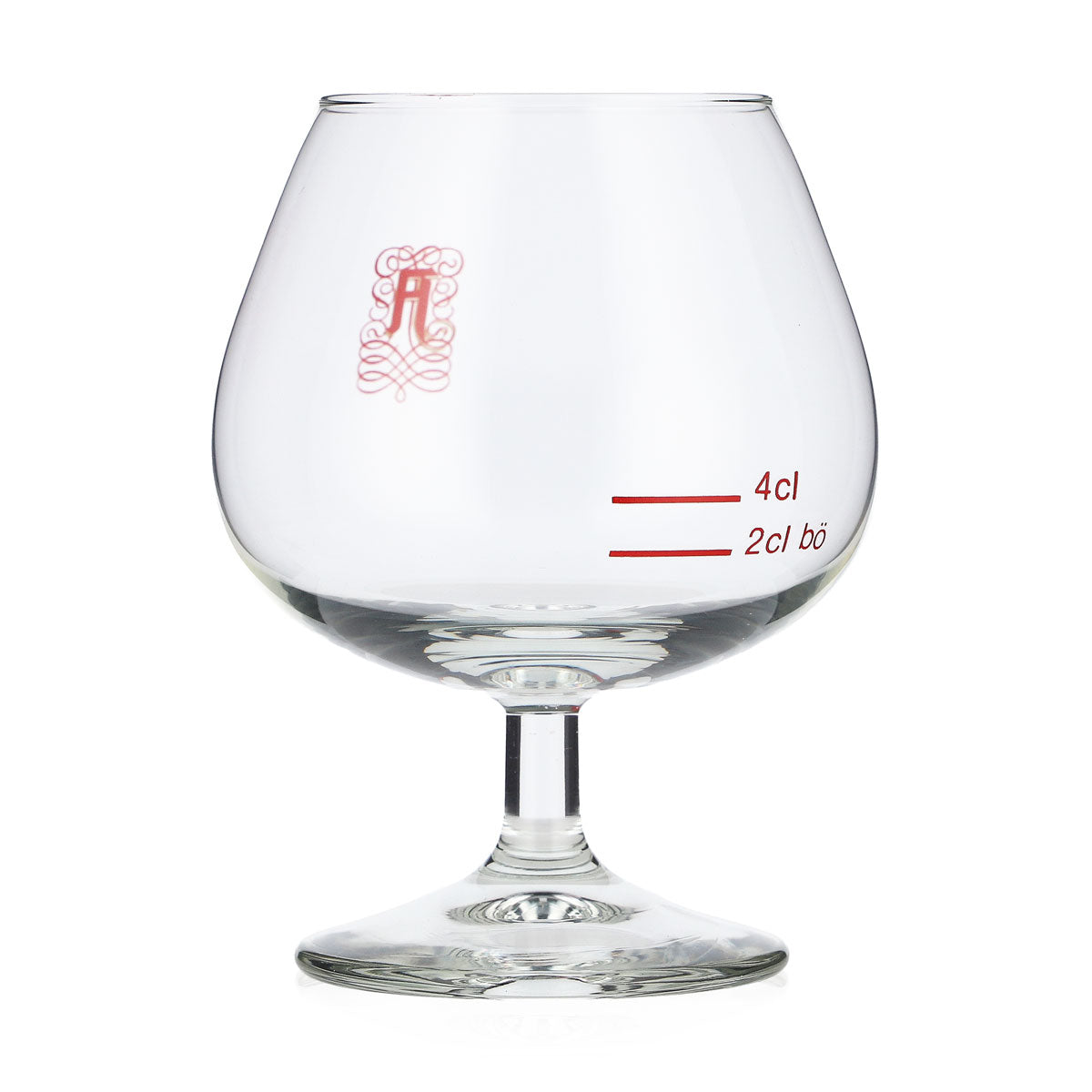 Verre à liqueur Asbach 0,15 l, à pied, logo rouge – Vue 3