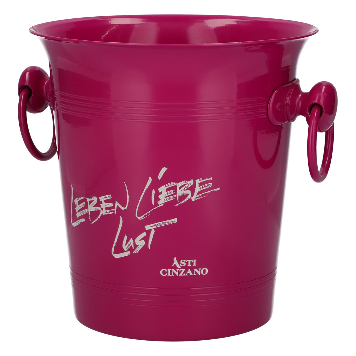 Asti Cinzano, vin mousseux, seau à glace, refroidisseur de bouteille, métal violet, vie, amour, plaisir – Vue 4