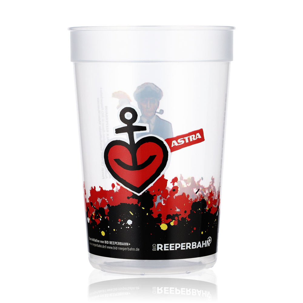 Verre à bière Astra  Réutilisable Plastique dur 0,4 l Reeperbahn Hans Albers
