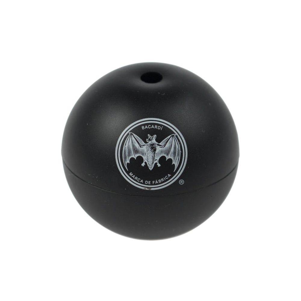 Moule à glaçons Bacardi Moule en silicone Fabriqueur de glaçons Grandes boules Noir Ø6,2cm
