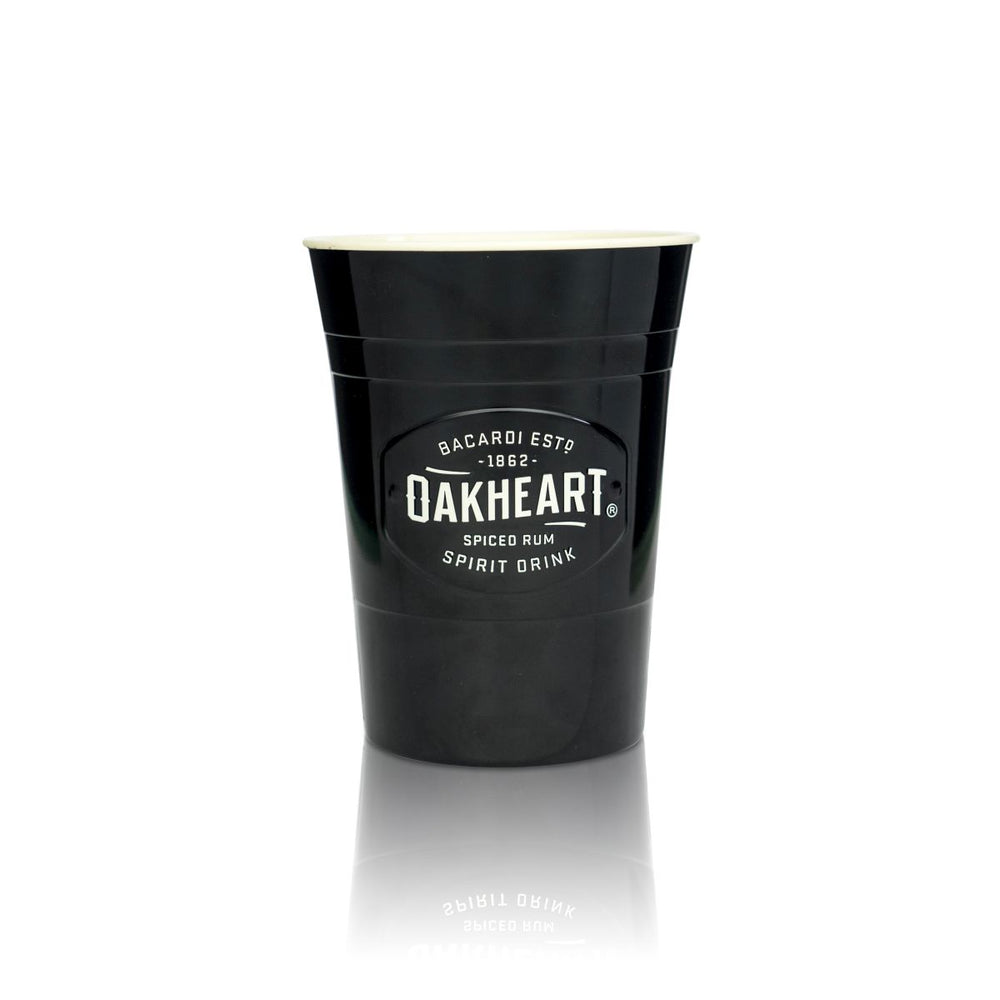 Bacardi Gobelet en plastique Verre 0,44 l Oakheart Gobelet réutilisable en plastique dur Verres