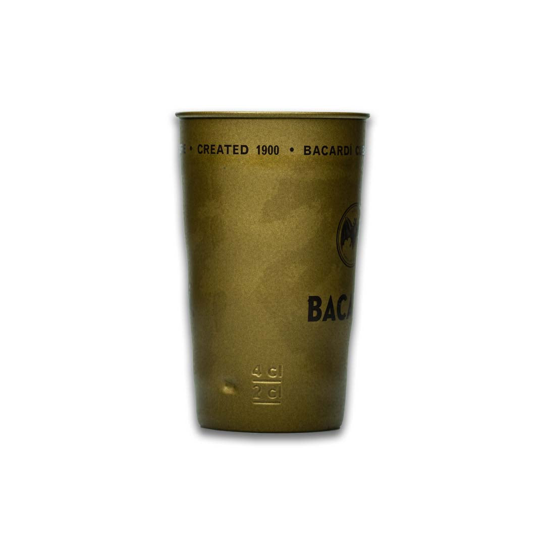 Tasse à rhum Bacardi 0,38 l - Tasse métallique exclusive Matt Gold Limited Edition – Vue 4
